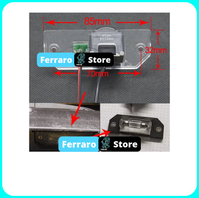 (PRENOTA) Telecamera Posteriore per Ford C-Max, Focus (Compatibilità in Descrizione) AHD 1920x1080, 170° Gradi