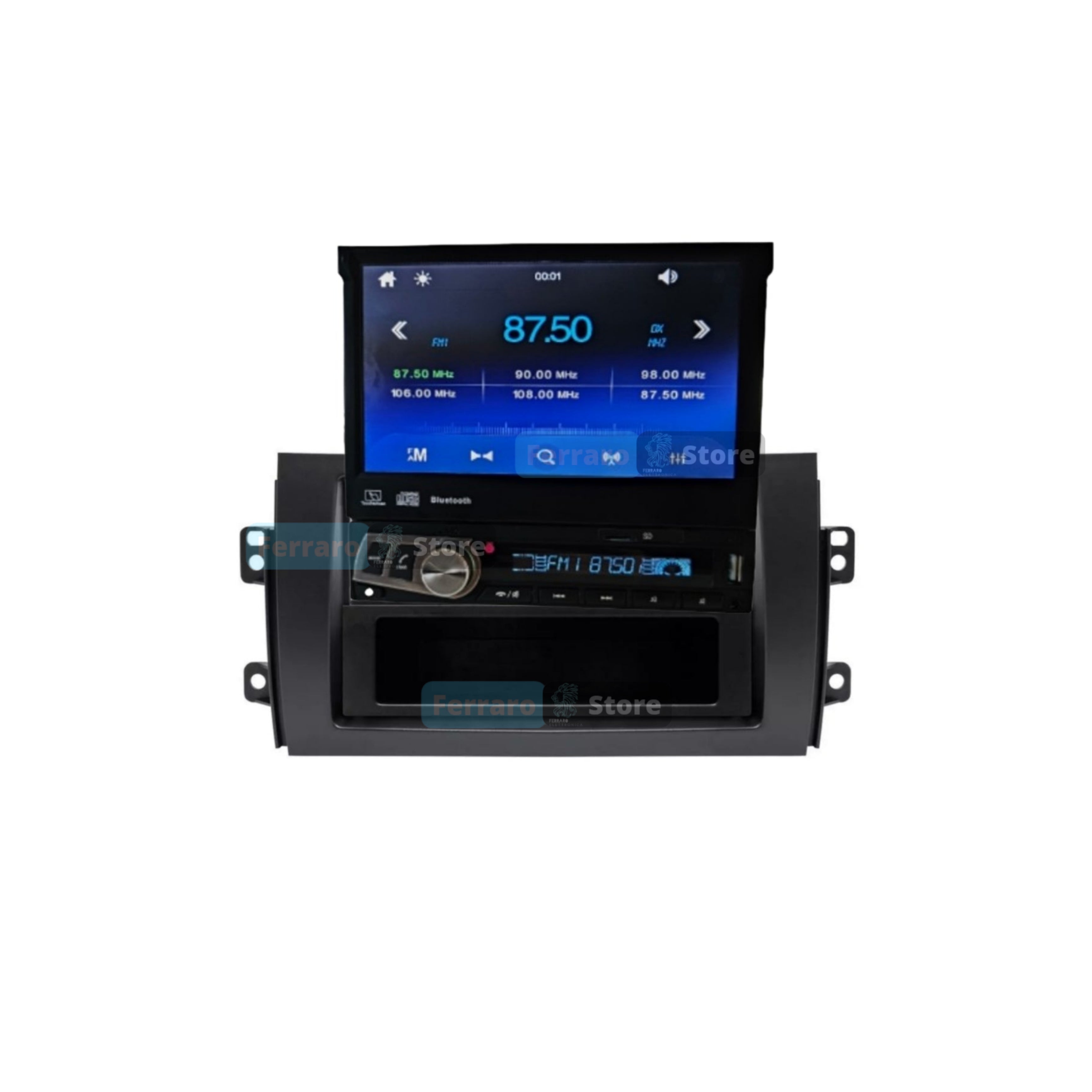 Autoradio per Fiat Sedici | Suzuki SX4 7" | 2006-2015 | Bluetooth | Motorizzato | USB | Mirror Link