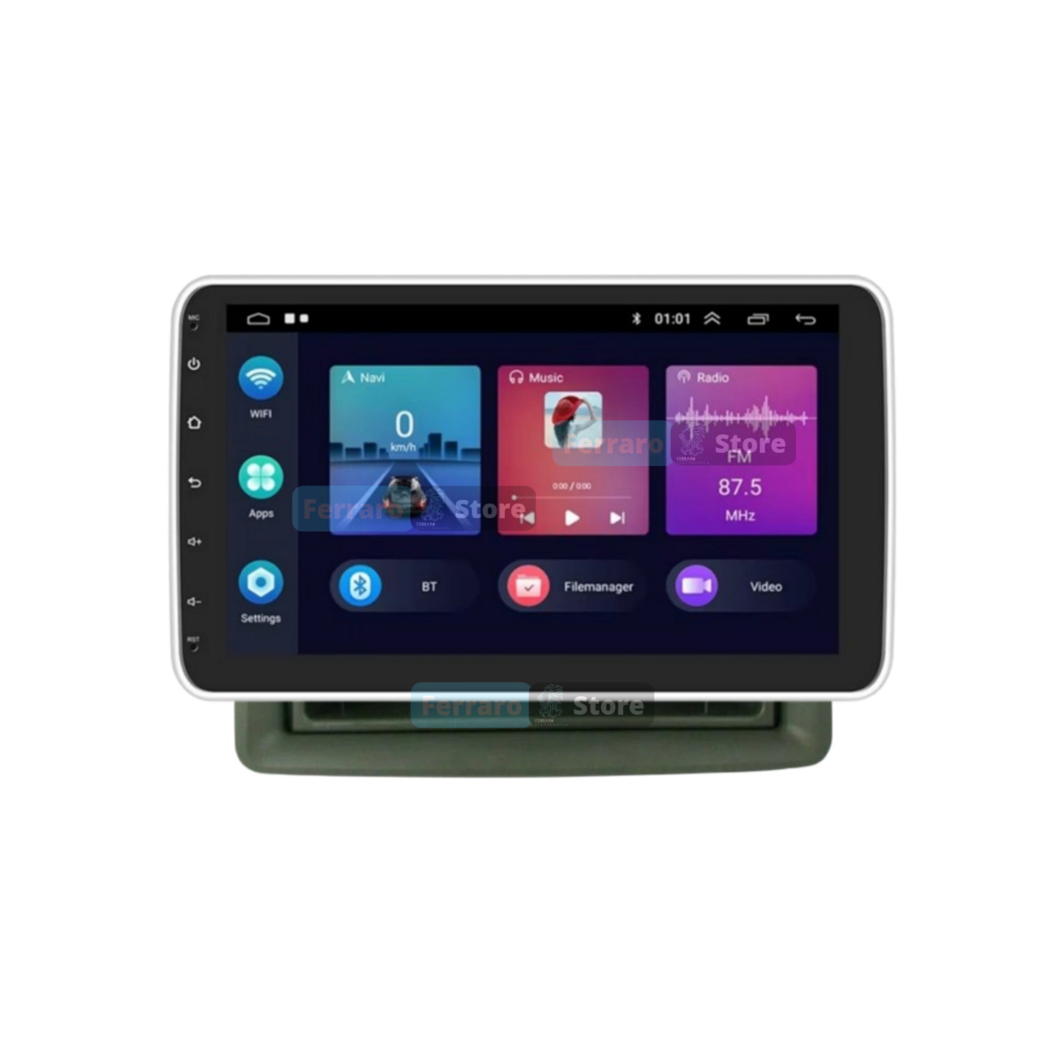 Autoradio per Fiat Panda 2a Serie 10" (2003-2013) Android, Estraibile, Bluetooth, CarPlay, Android Auto, 2GB/6GB/8GB Ram