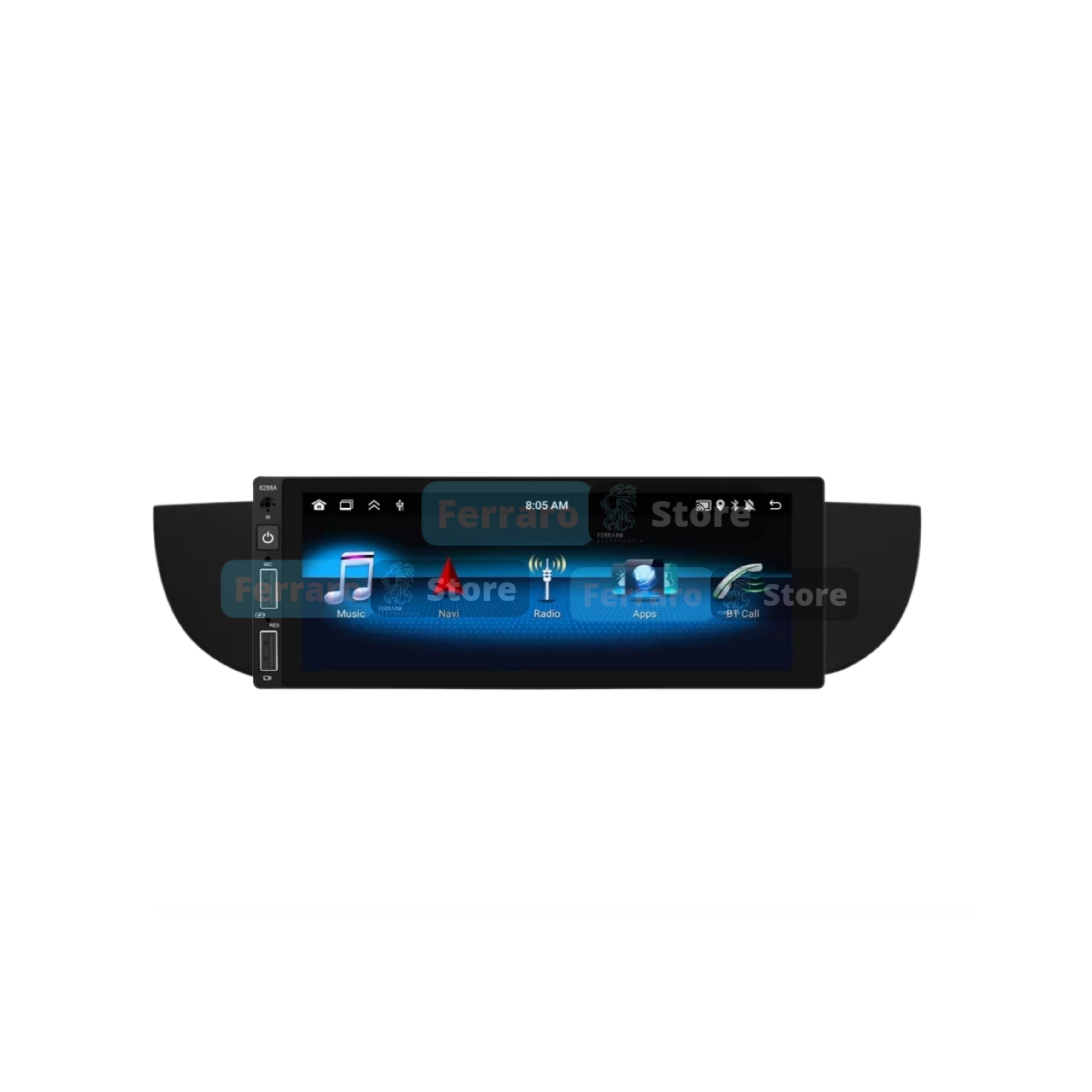 Autoradio per Fiat 500s 6.9" (2007-2014) Android, Bluetooth, CarPlay, Android Auto, 2/32GB Ram