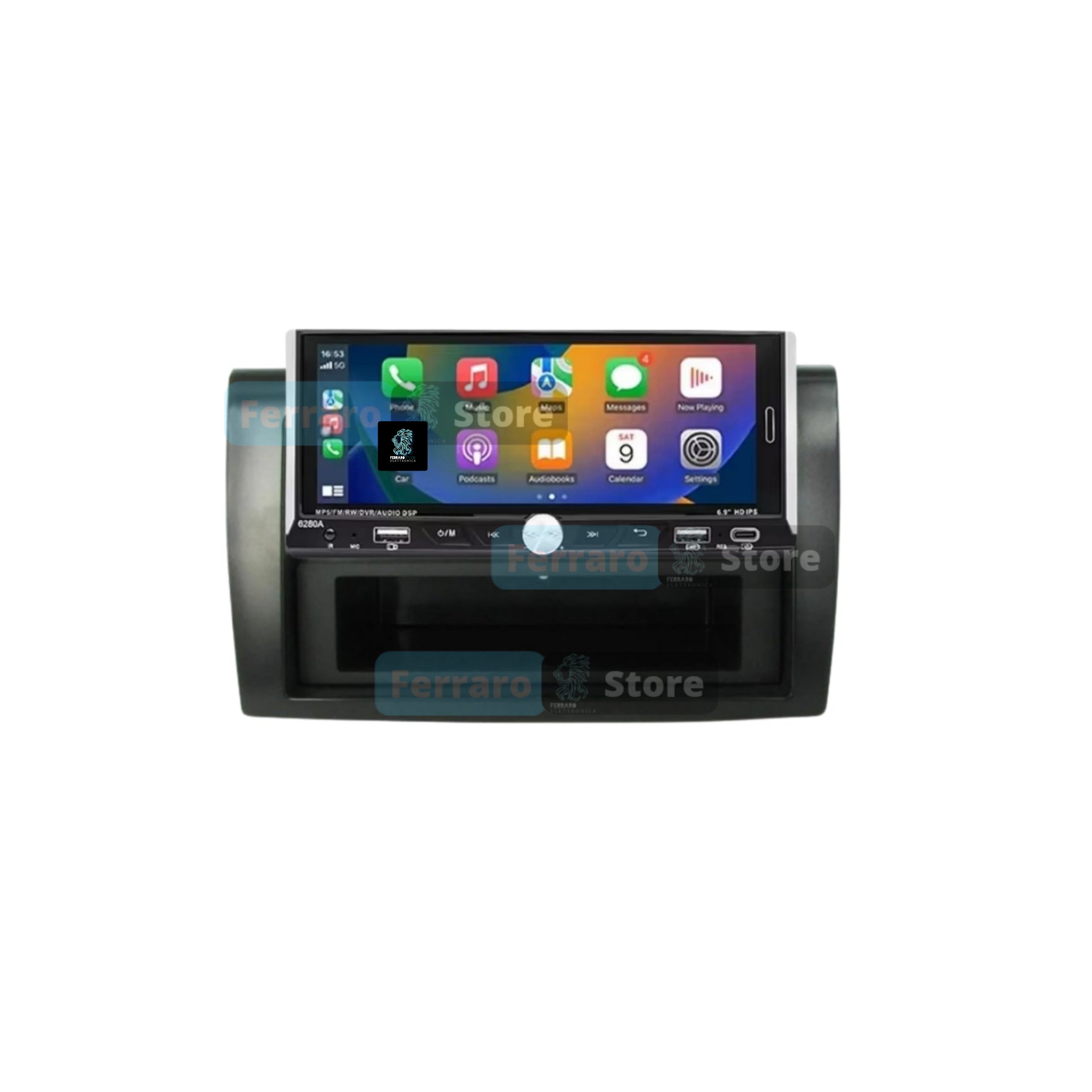 Autoradio per Fiat Bravo 6.9" (2007-2014) Android, Bluetooth, CarPlay, Android Auto, 2/32GB Ram