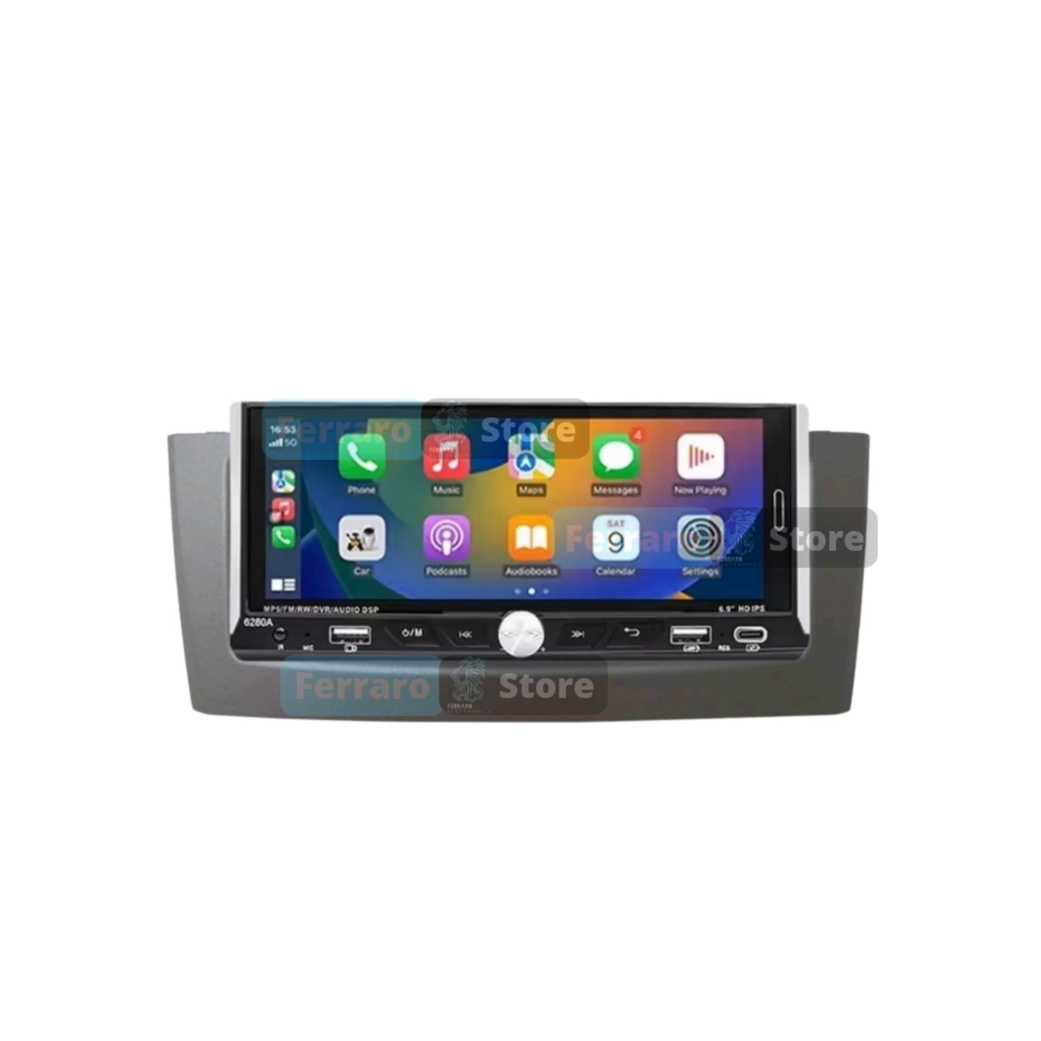 Autoradio per Fiat Grande Punto 6.9" (2005-2009) Android, Bluetooth, CarPlay, Android Auto, 2/32GB Ram