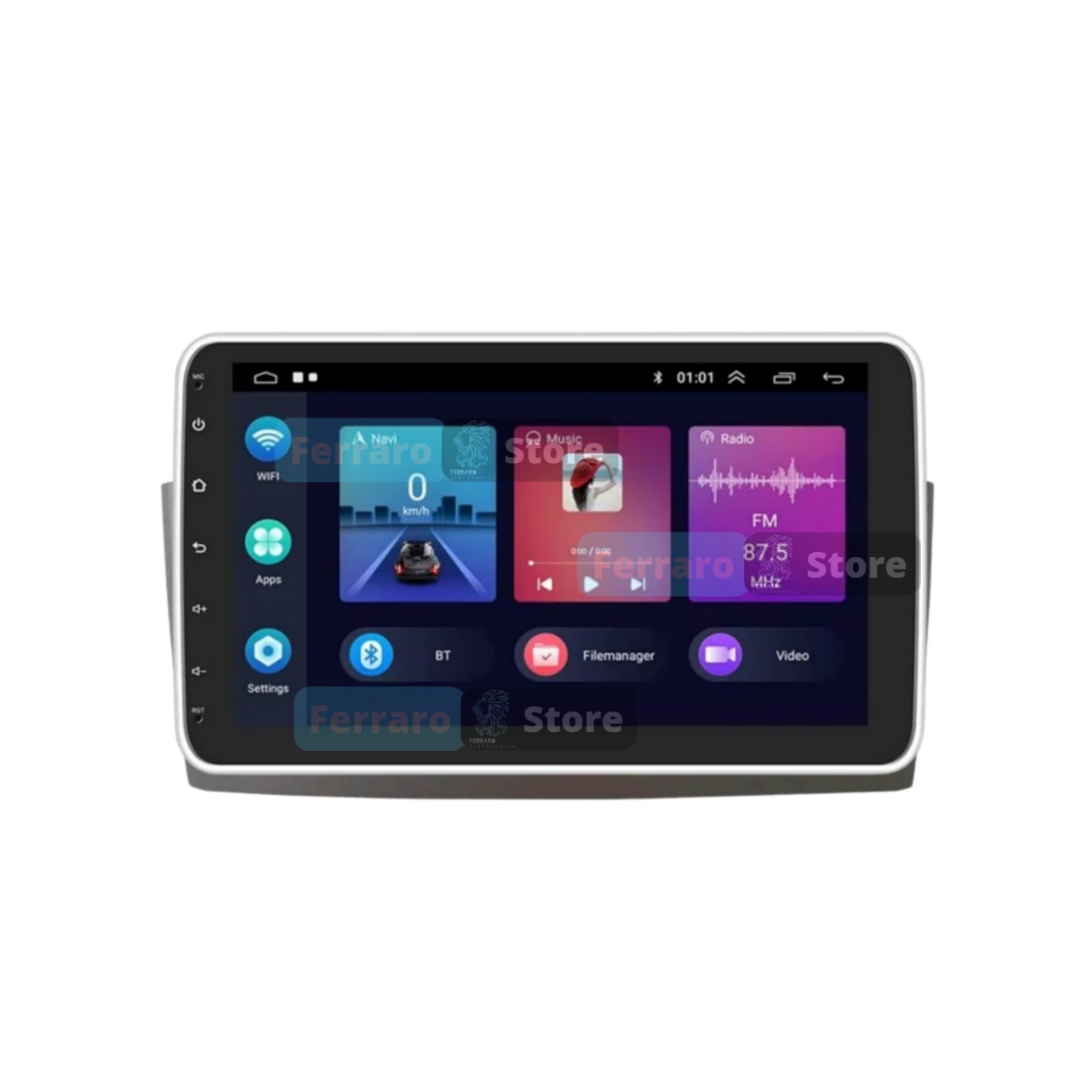 Autoradio per Fiat Grande Punto 10" | 2005-2009 | Android | Bluetooth | Estraibile | CarPlay | Android Auto | 2GB/6GB/8GB Ram