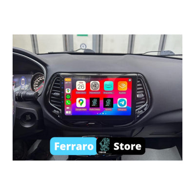 Autoradio per Jeep Cherokee (KL) Pre-Restyling (2013-2018) 10.1", Android, Bluetooth, CarPlay,| Android Auto, 2GB/4GB/8GB Ram