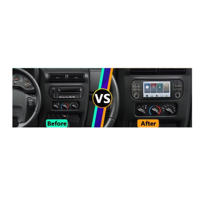 (PRENOTA) Autoradio per Jeep, Dodge, Chrysler 5", Android, Bluetooth, CarPlay, Android Auto, 4GB/8GB Ram