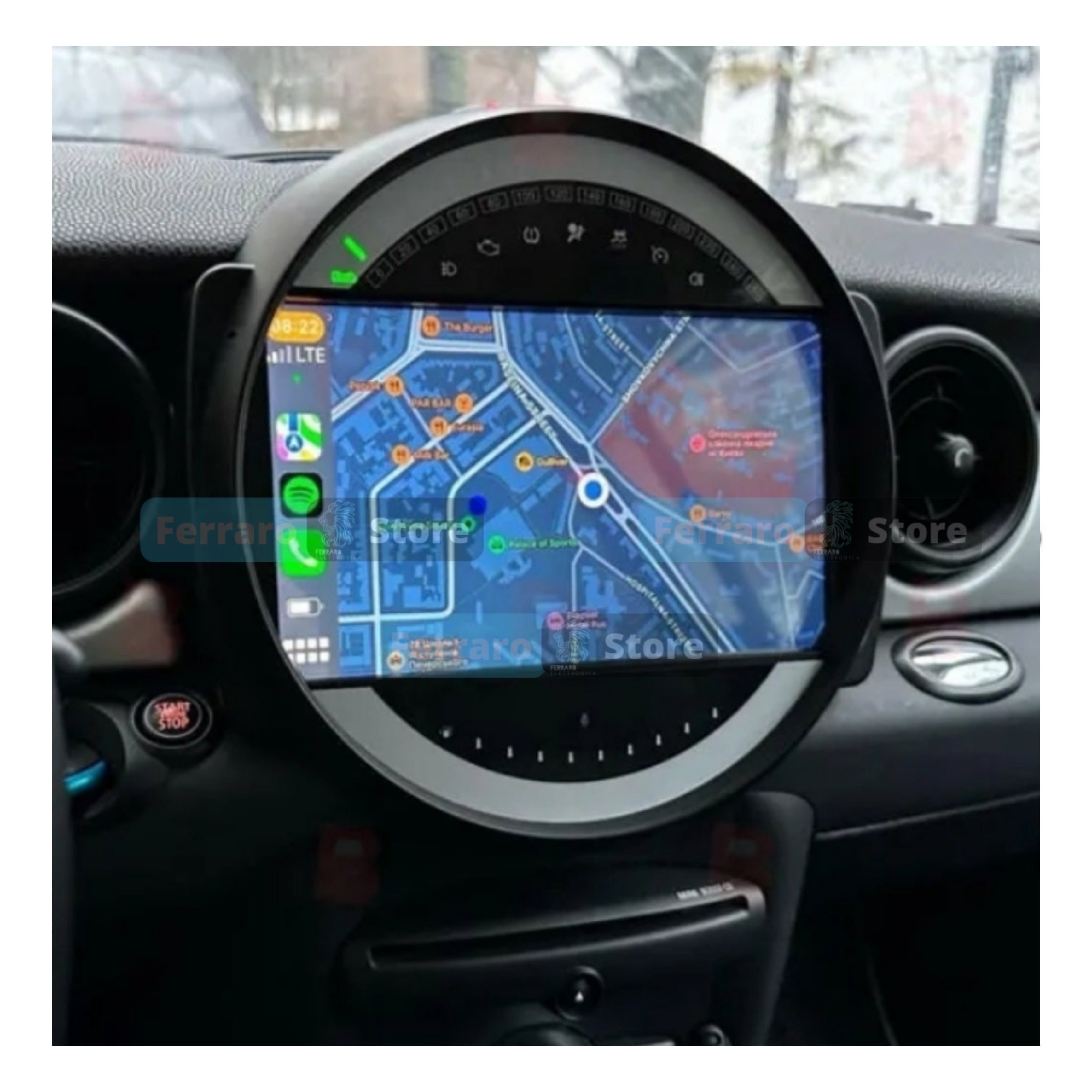 Autoradio per Mini Cooper R51, R56, R57, R58, R60, R61 9" (2007-2014) Android, Bluetooth, CarPlay | Android Auto | 2GB/4GB/6GB/8GB Ram