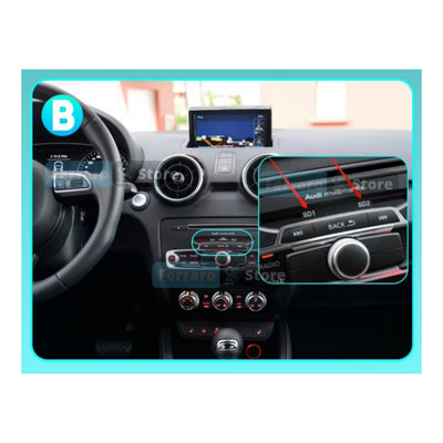 Autoradio per Audi A1, S1, Q2, 10.25" (2012-2020) Android, Bluetooth, CarPlay, Android Auto, 4/64GB RAM