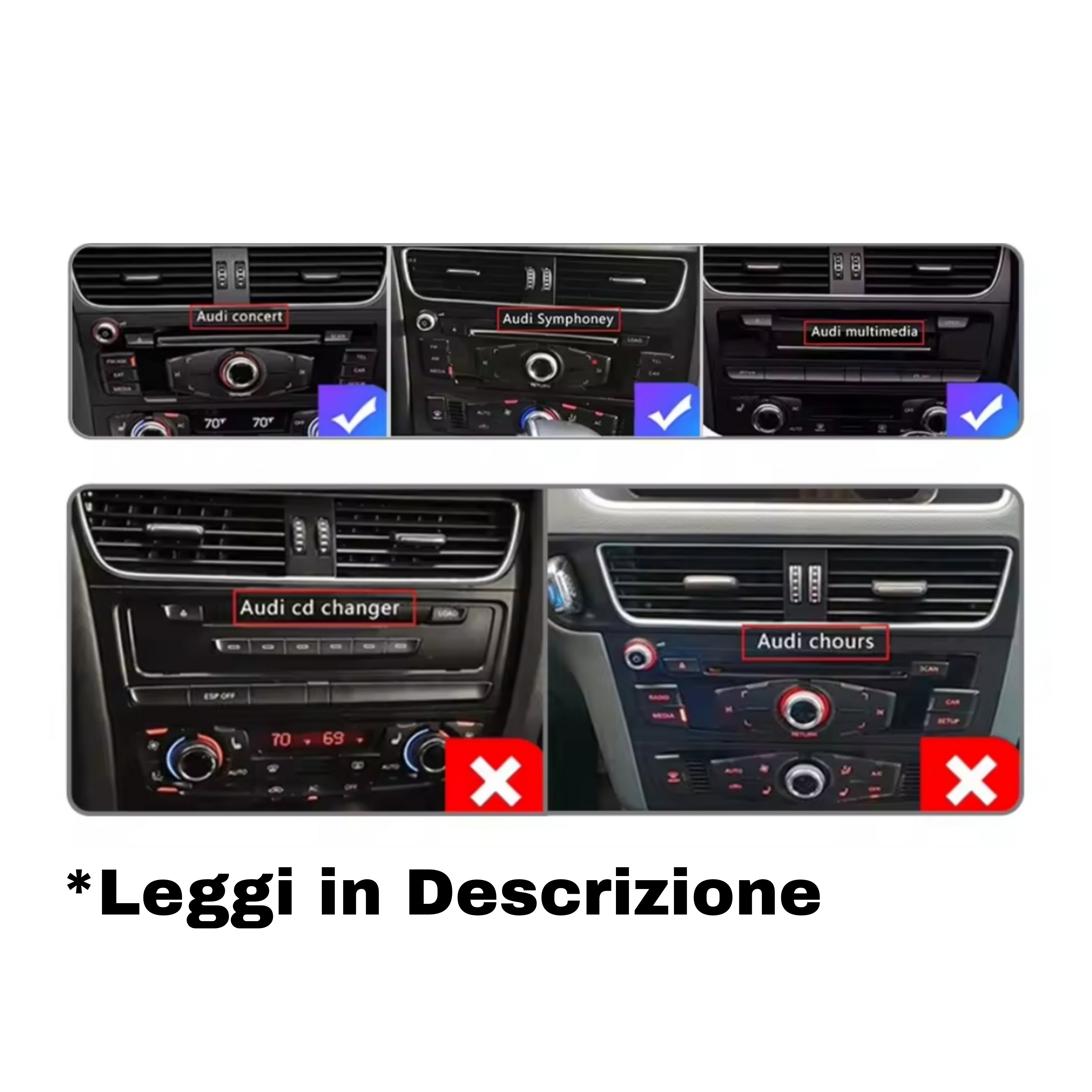 Autoradio per Audi A4 B8 10.1" | 2009-2016 | Android | Bluetooth | CarPlay | Android Auto | 2GB/4GB/8GB Ram