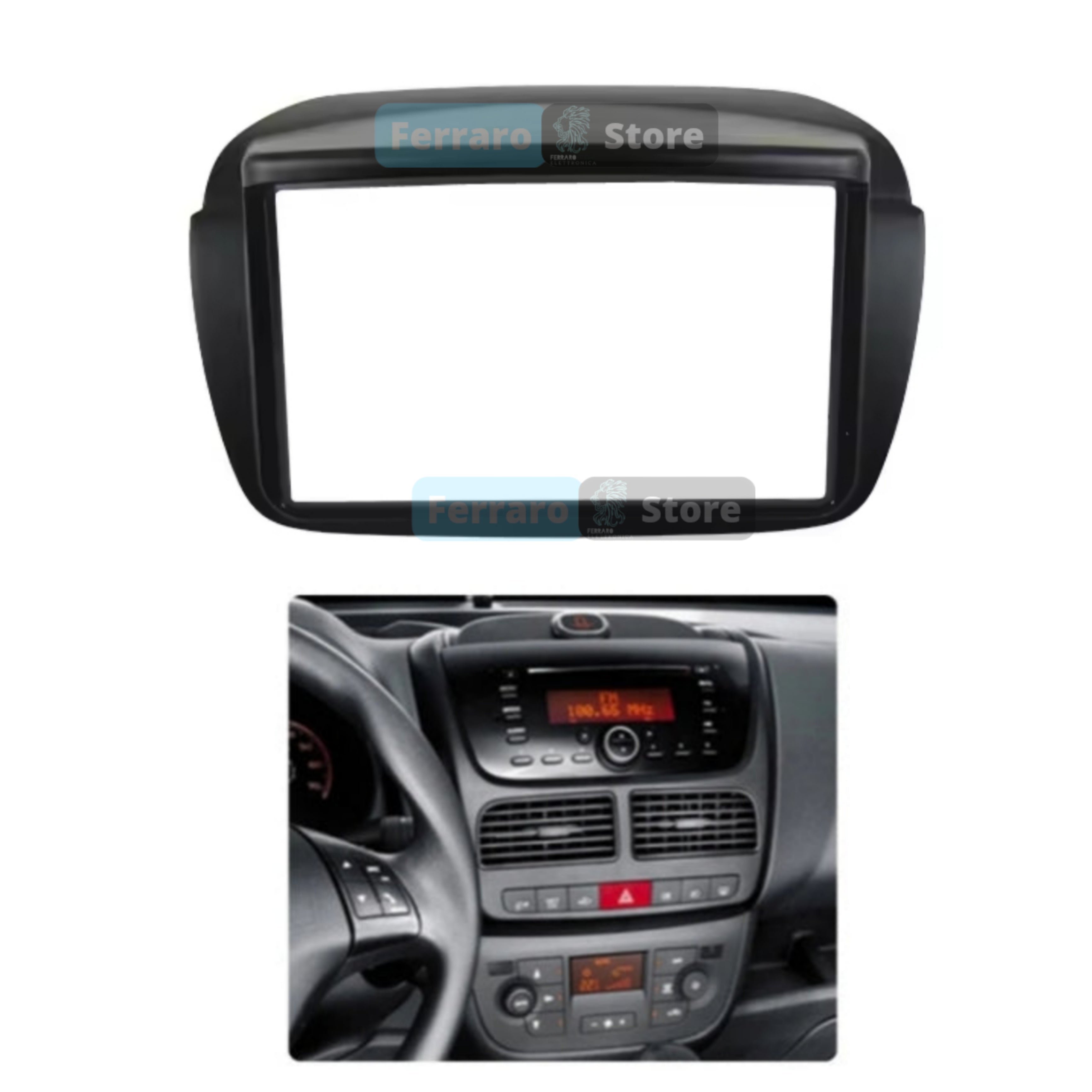 Mascherina Autoradio per Fiat Doblo 263 (2010-2015) Opel Combo Tour (Dal 2011+)
