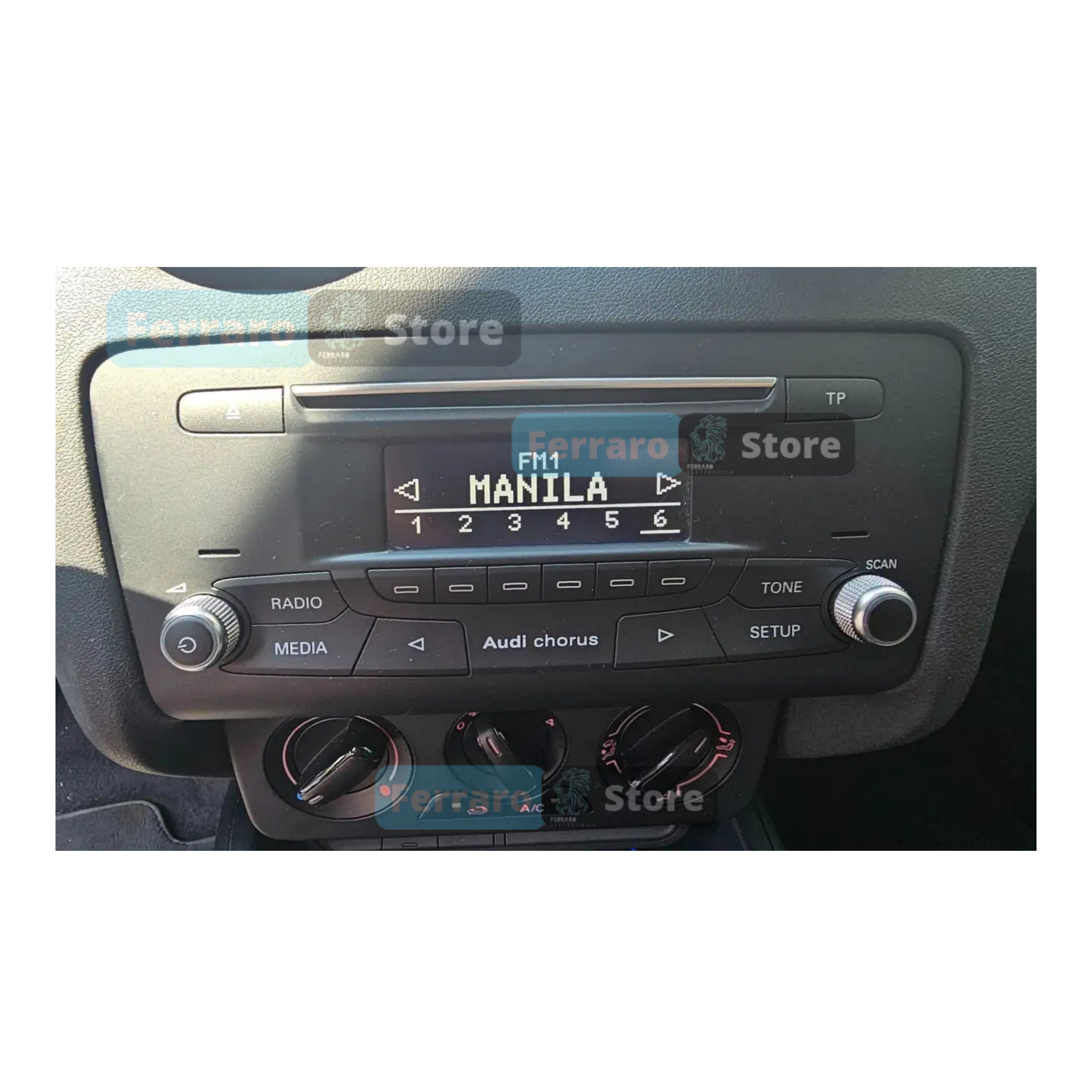 Mascherina 1DIN con Cassetto per Audi A1 8X (2010-2018)