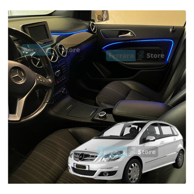 Ambient Light per Mercedes Classe B w246, Universale, Luci Ambiente con Comando da App, RGB Led, Led Dinamico