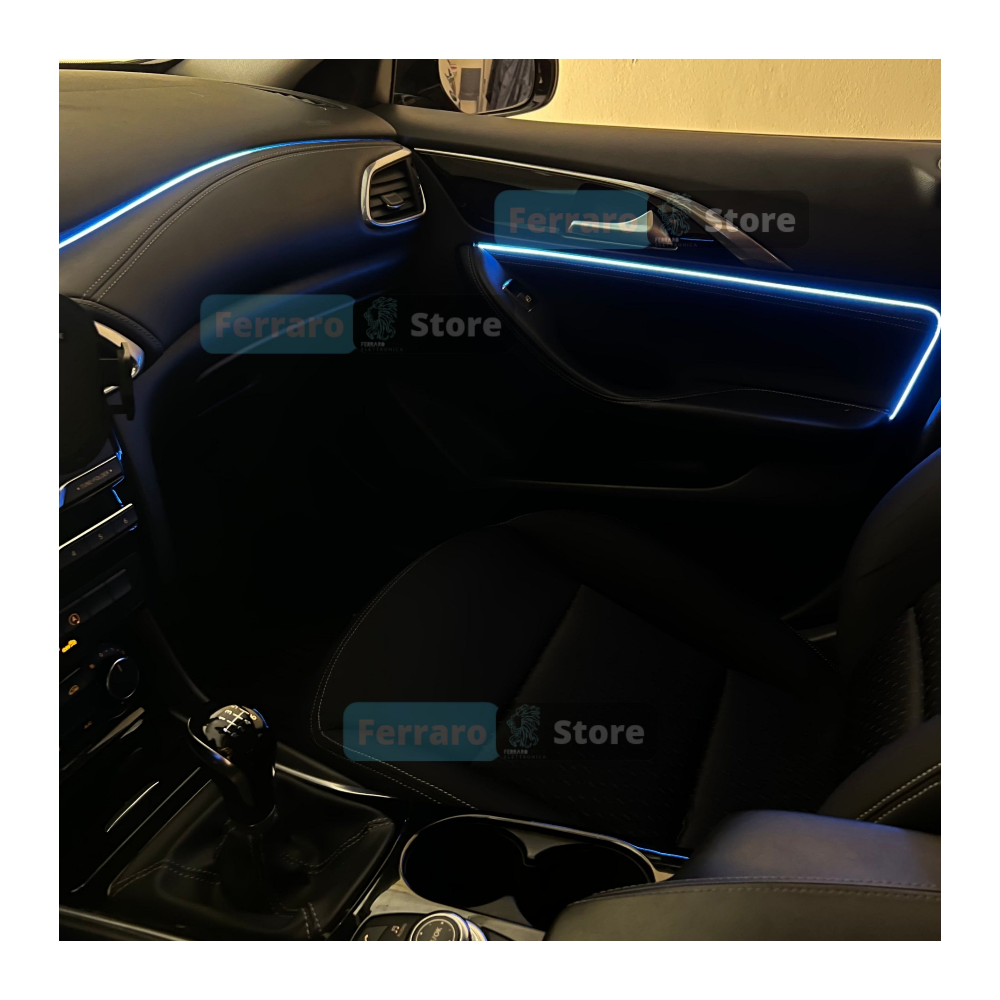 Ambient Light per per Infiniti Q30, Universale, APP, RGB Led, Led Dinamico