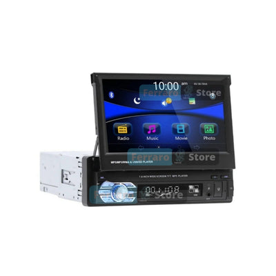 Autoradio Universale Motorizzato, 1Din 7" Pollici, Scomparsa, Bluetooth, Radio, USB, Mirror Link per Android