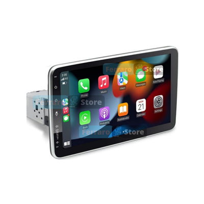 Autoradio Universale Estraibile (Android) 1Din 10"Pollici, Bluetooth, CarPlay, Android Auto, 2GB/6GB/8GB Ram