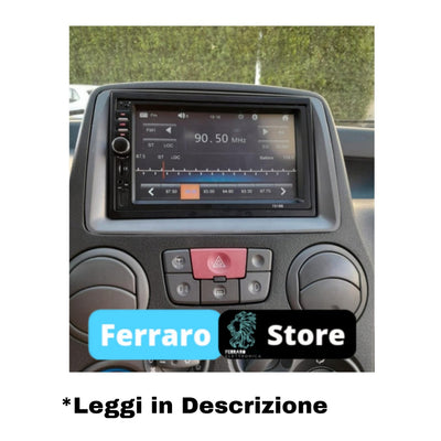 Autoradio Universale Fisso, 2Din 7"Pollici, USB, AUX, Bluetooth, Navigatore, CarPlay e Android Auto