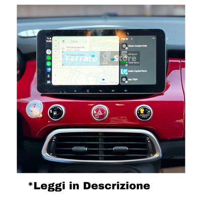 Autoradio Universale Fisso (Android) 2Din 10.35"Pollici, Bluetooth, CarPlay , Android Auto, 4/64GB Ram