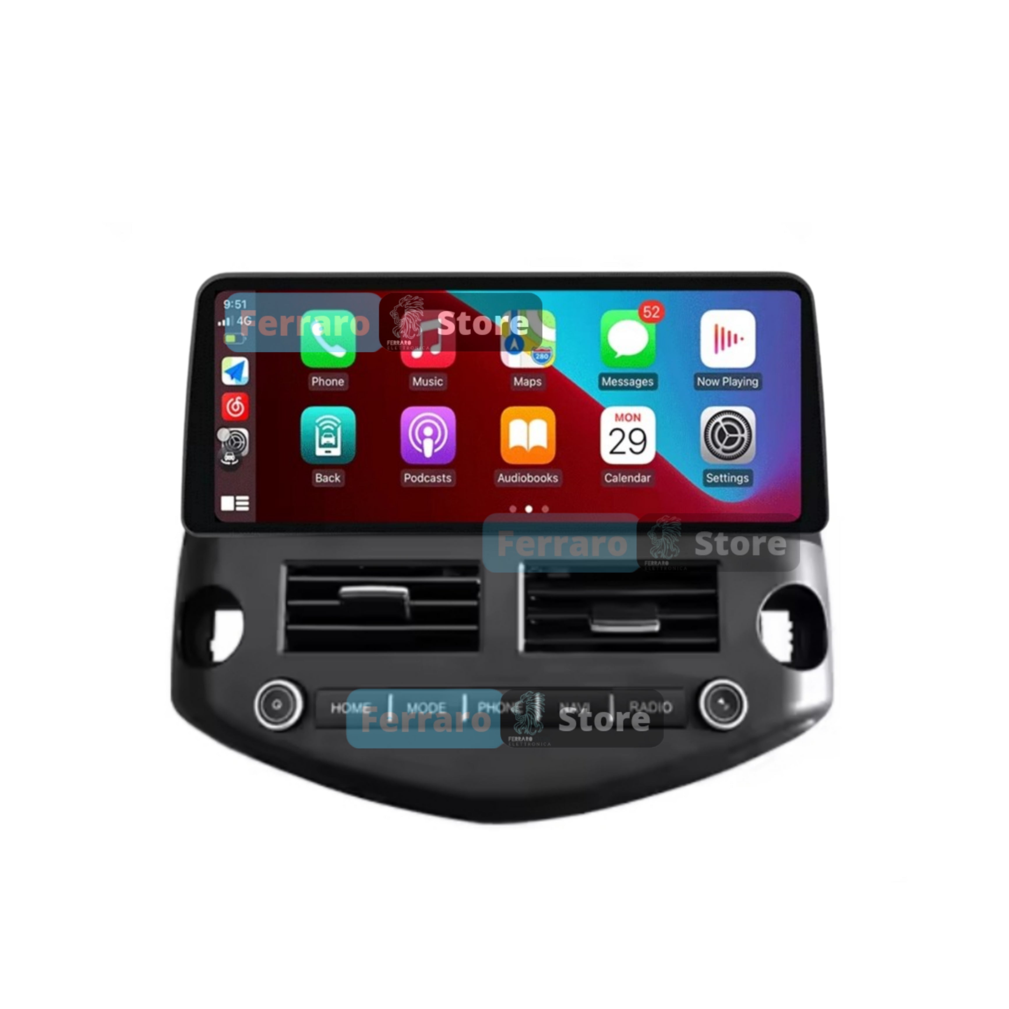 (PRENOTA) Autoradio per Toyota RAV4 12.3" (2006-2012) Android, Bluetooth, CarPlay, Android Auto, 4GB/8GB Ram