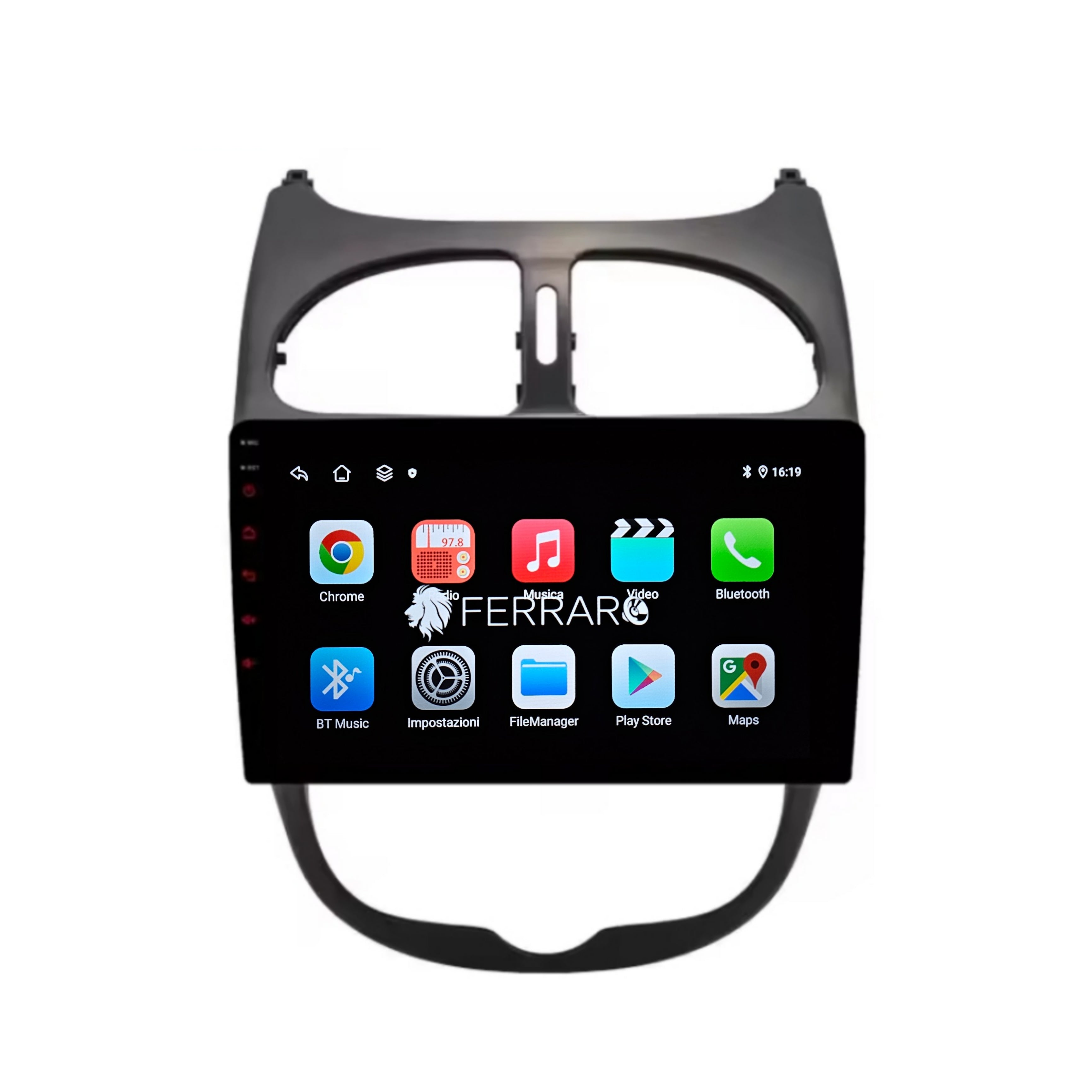 Autoradio per Peugeot 206/206cc/206sw 9" (2001-2008) Android, Bluetooth, CarPlay, Android Auto, 2GB/4GB/6GB/8GB Ram