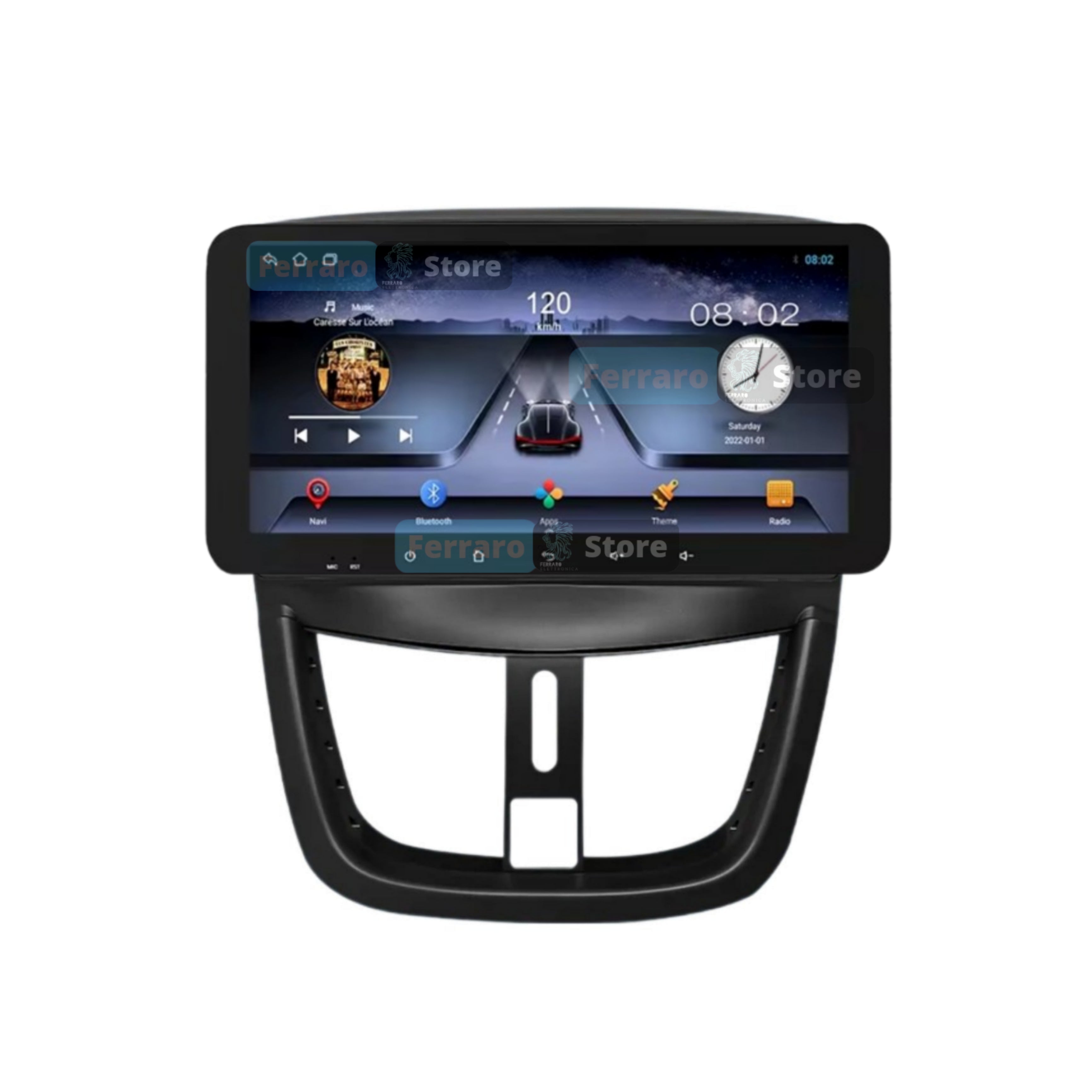 Autoradio per Peugeot 207/207cc 10.35" | 2006-2015 | Android | Bluetooth | CarPlay | Android Auto | 4/64GB Ram