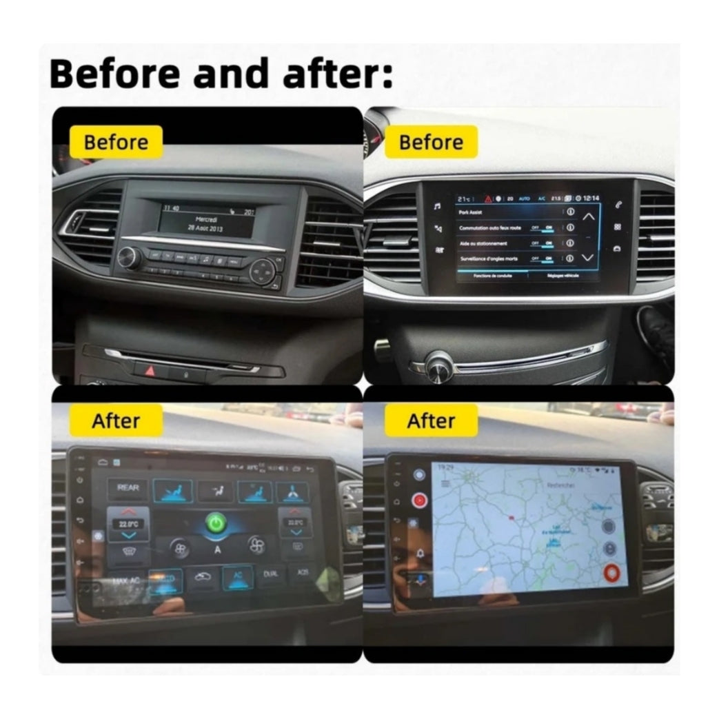 Autoradio per Peugeot 308, 308s 9 (2013-2021) Android, Bluetooth, CarPlay, Android Auto, 2GB/4GB/6GB/8GB Ram