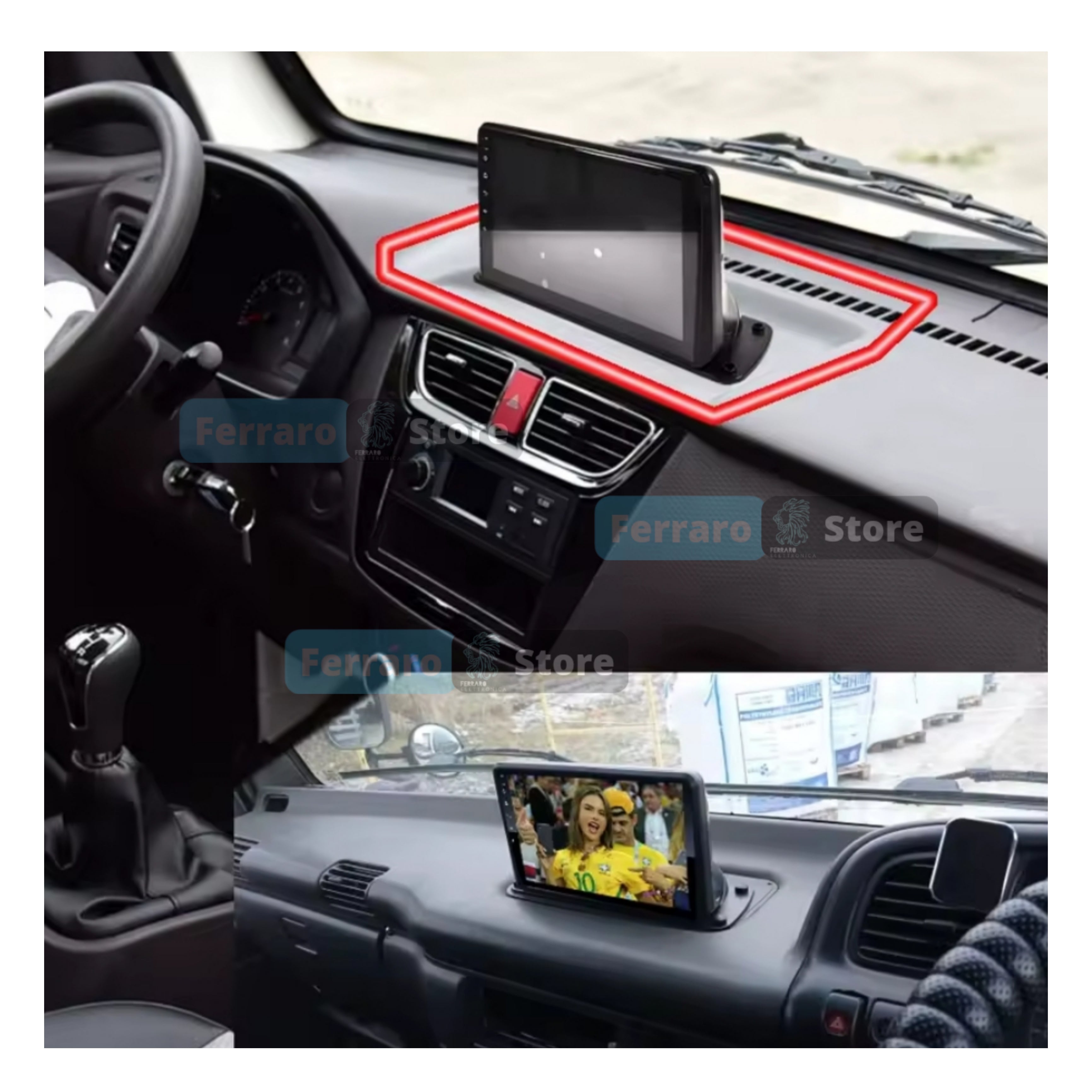 Autoradio con Telaio Universale 9", Android, Bluetooth, CarPlay, Android Auto, 2GB/4GB/6GB/8GB Ram