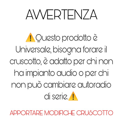 (PRENOTA) Autoradio con Telaio Universale 12.3", Android, Bluetooth, CarPlay, Android Auto, 4GB/8GB Ram