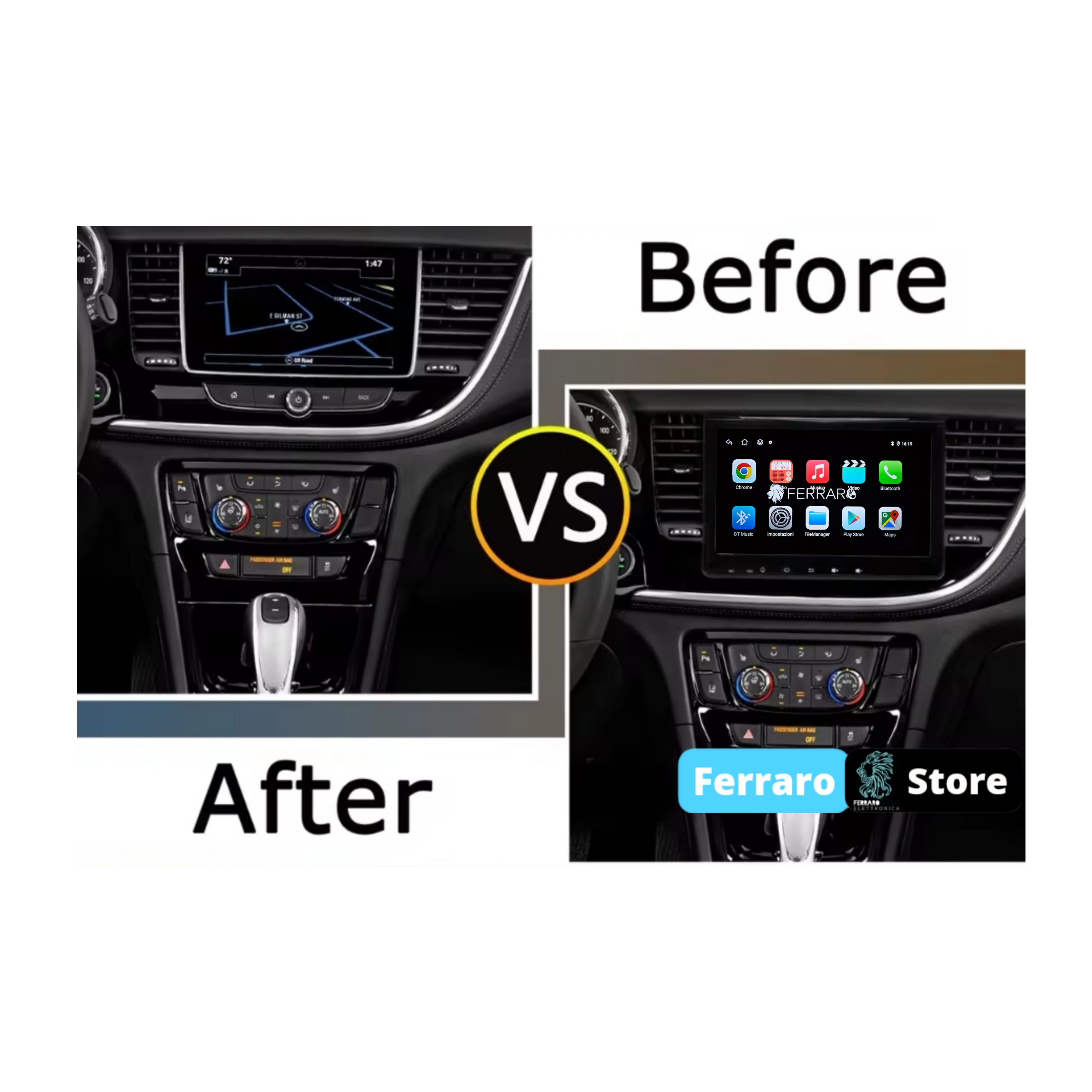 (PRENOTA) Autoradio per Opel Mokka X 8" (2016-2020) Android, Bluetooth, CarPlay, Android Auto, 4GB/8GB Ram