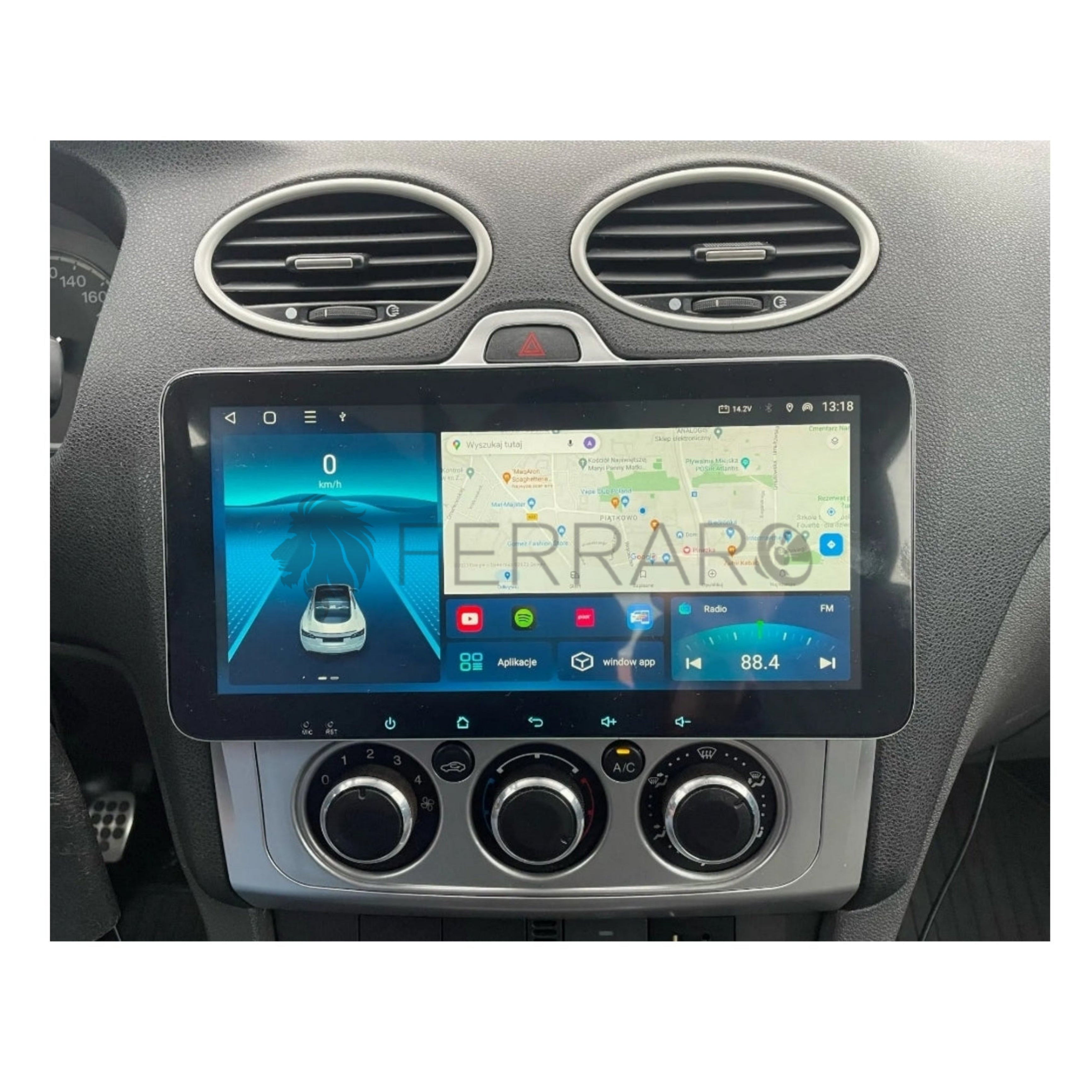 Autoradio per Ford Focus 2 10.35" | 2004-2011 | Android | Bluetooth | CarPlay | Android Auto | 4/64GB Ram