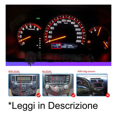 Autoradio per Honda Accord 7 9" (2002-2007) Android, Bluetooth, CarPlay, Android Auto,2GB/4GB/6GB/8GB Ram