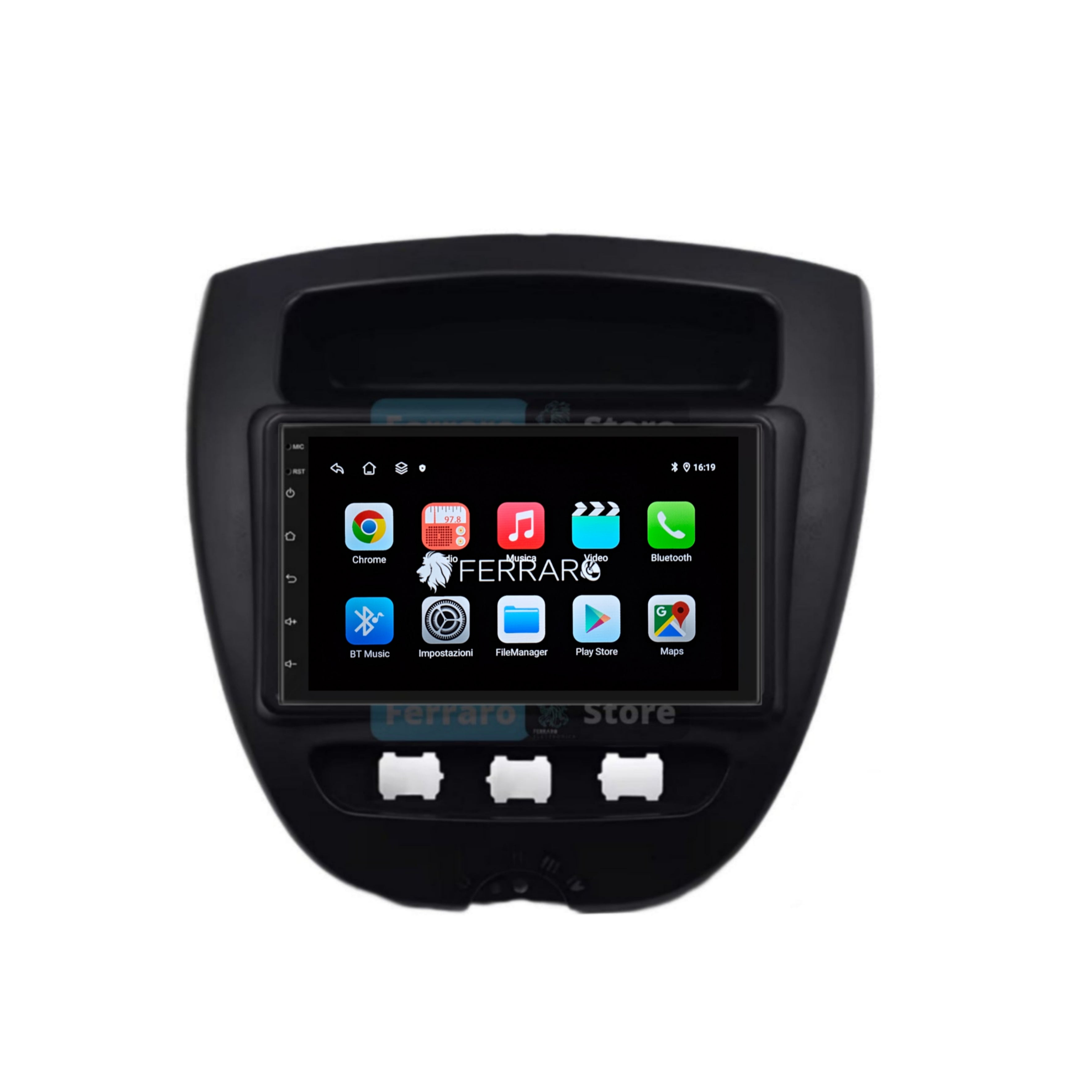 Autoradio per Citroen C1, Toyota Aygo, Peugeot 107 7" (2005-2014) Android, Bluetooth, CarPlay, Android Auto, 2GB/4GB/6GB/8GB Ram