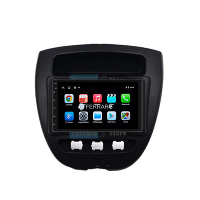 Autoradio per Citroen C1, Toyota Aygo, Peugeot 107 7" (2005-2014) Android, Bluetooth, CarPlay, Android Auto, 2GB/4GB/6GB/8GB Ram