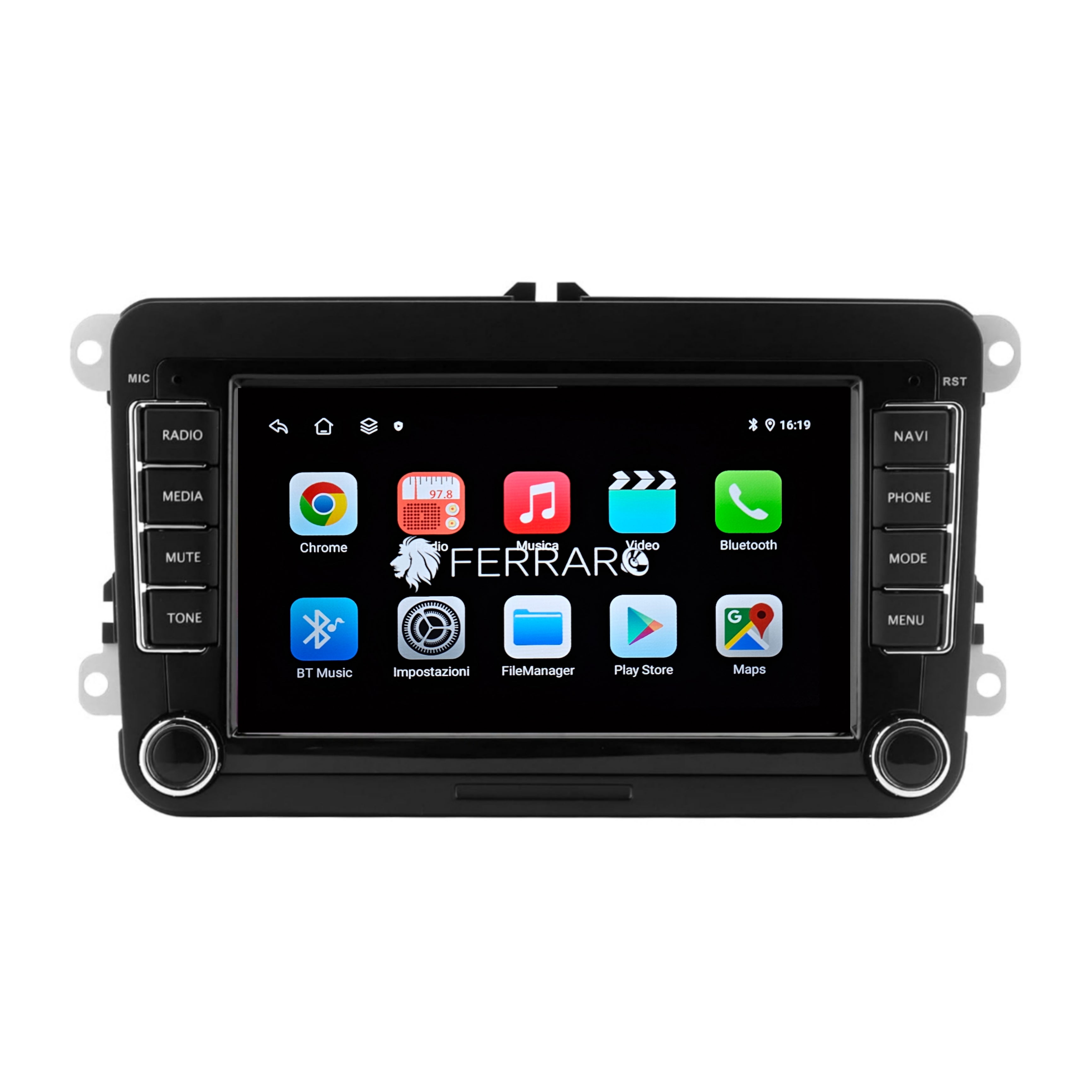 Autoradio per Volkswagen, Seat, Skoda 7" (Compatibilità in Descrizione) Android, Bluetooth, CarPlay, Android Auto, 2GB/4GB/6GB/8GB Ram