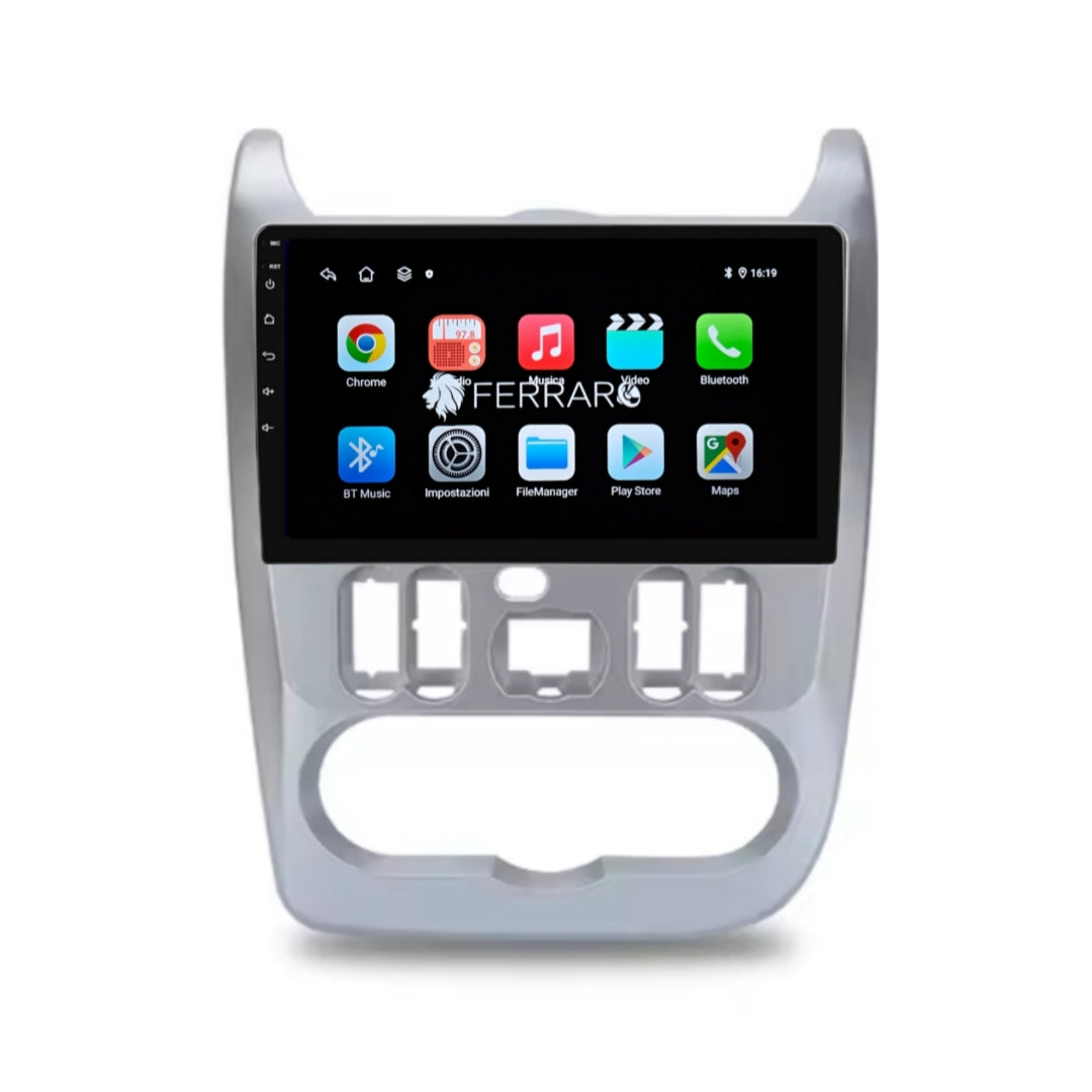 Autoradio per Renault Logan Sandero 9", Dacia Duster, Android, Bluetooth, CarPlay, Android Auto, 2GB/4GB/6GB/8GB Ram