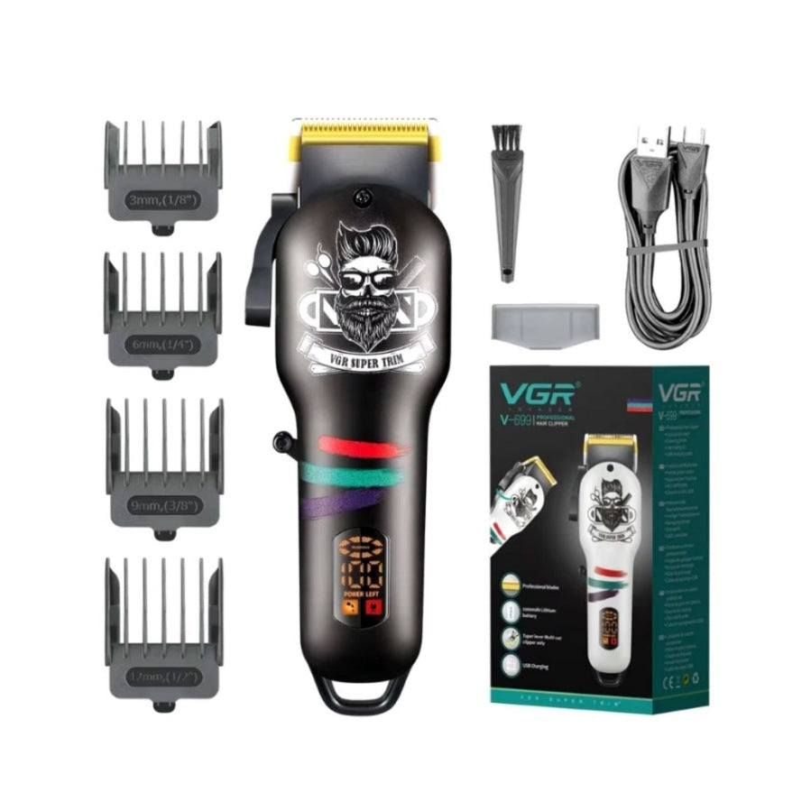 VGR Tagliacapelli | Cordless | elettrico per Barba | Professionale da Barbiere |  Ricaricabile | V-699