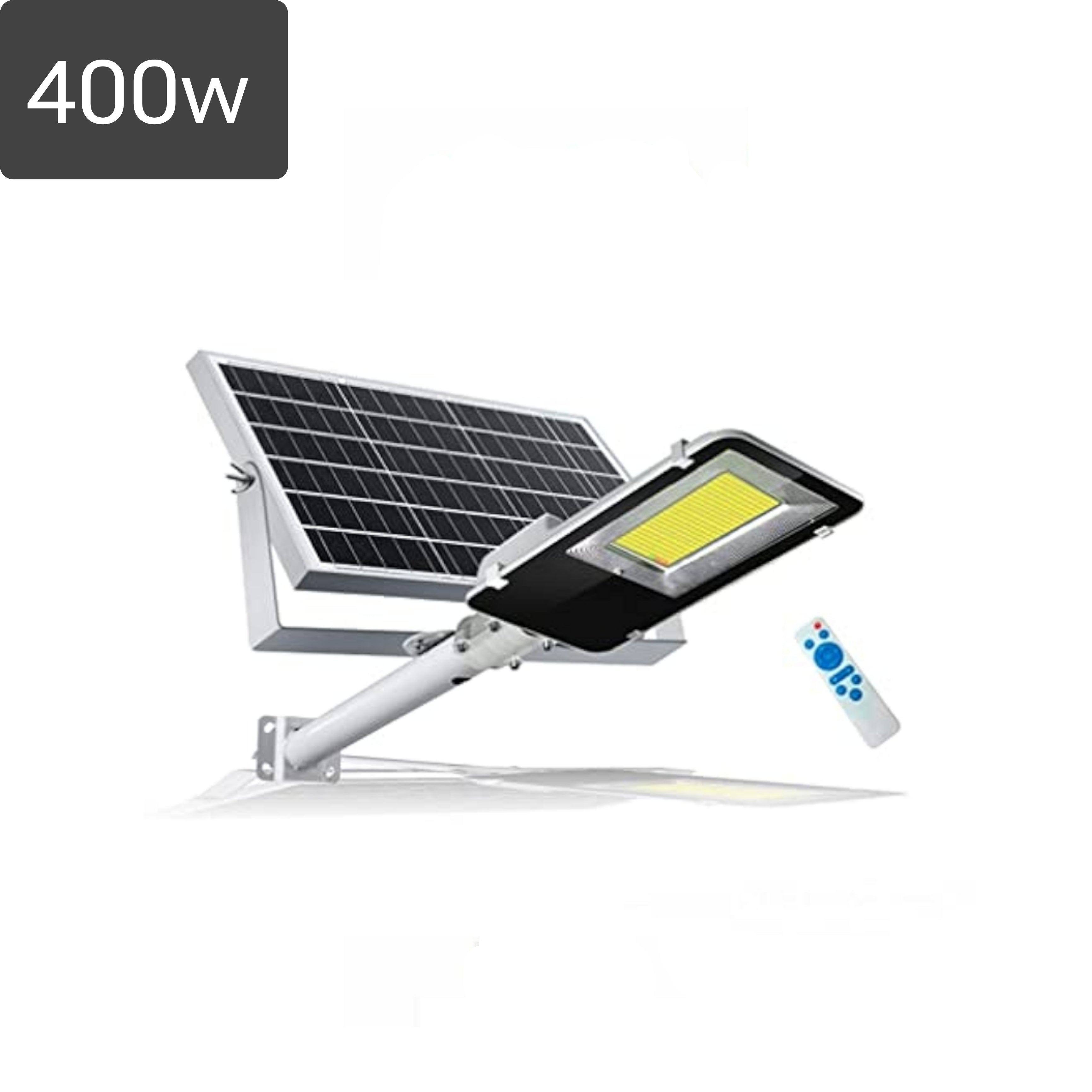 Lampione Solare 400w,IP66,Pannello Solare, Telecomando, Luce Fredda, Crepuscolare.