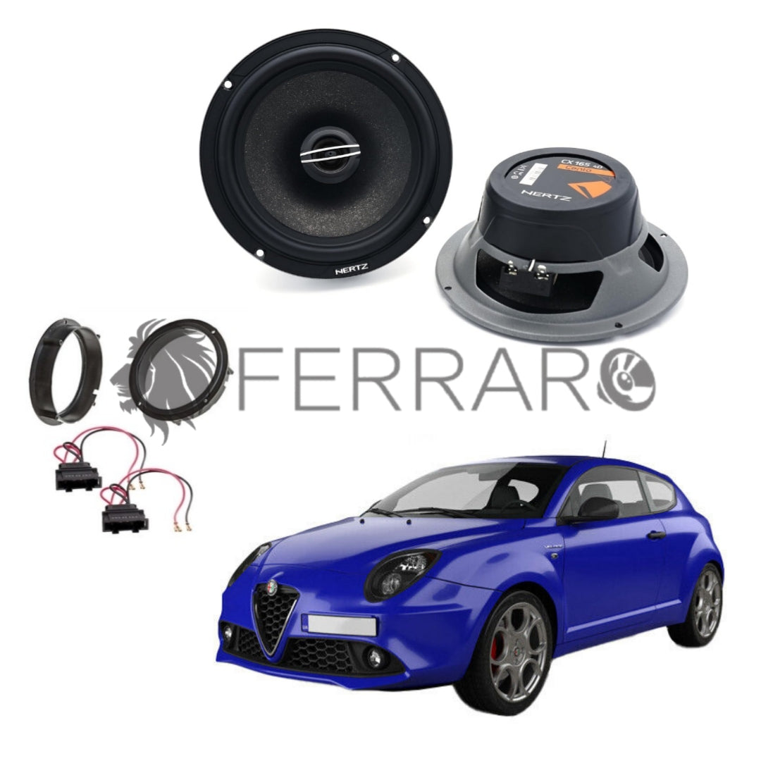 Hertz Kit 2 Casse, CX 165, Anteriori, Alfa Romeo Mito