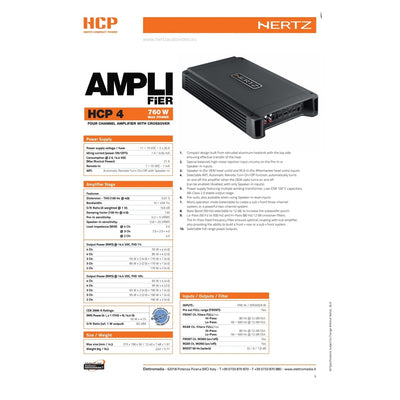 Hertz Sound Casse DSK 165.3, Amplificatore HCP 4, Sub DBX 30.3, Set Cavi