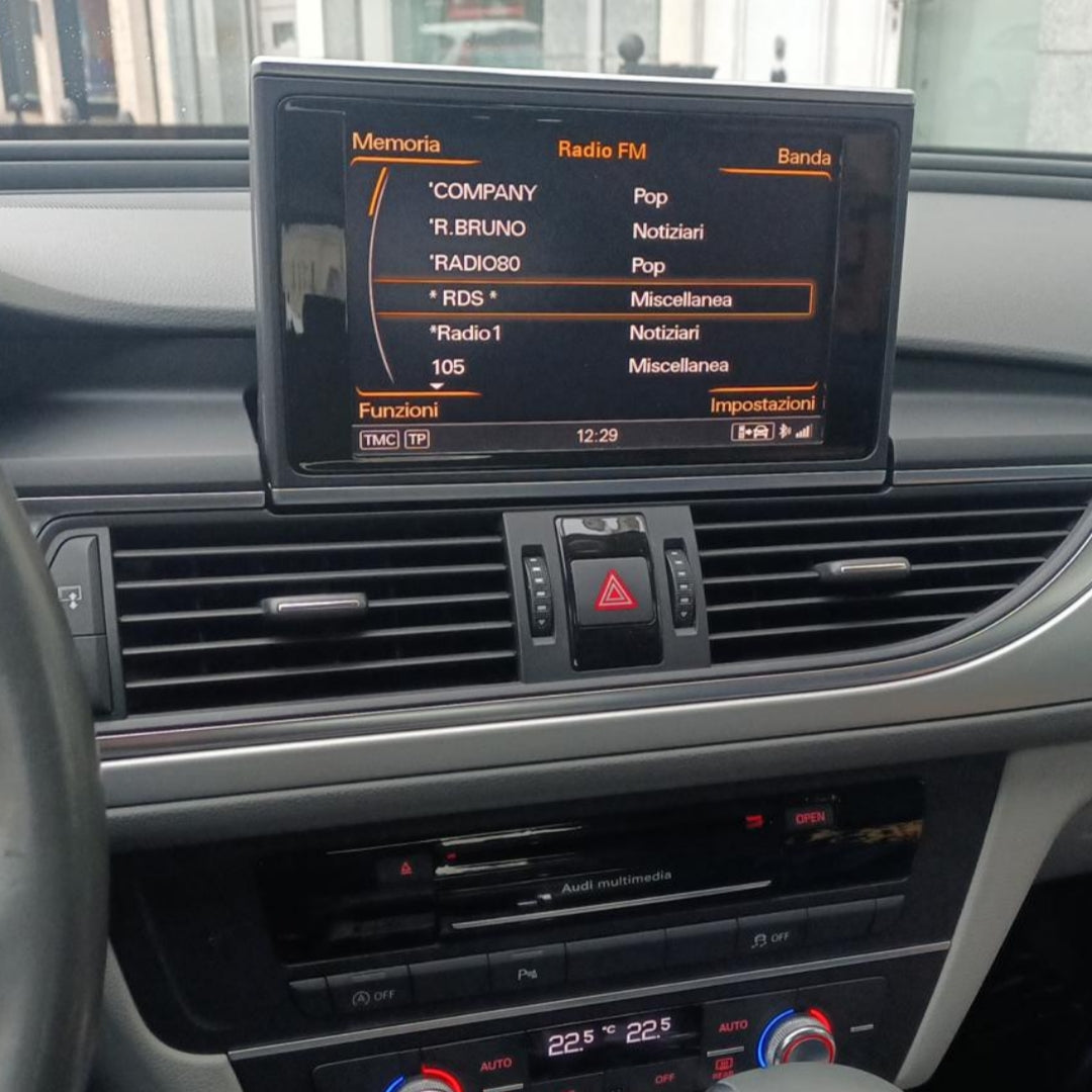 (PRENOTA)  Autoradio per Audi A6 C7, A7 10.25", 12.3" (2012-2018) Android, Bluetooth, CarPlay, Android Auto, 4/64GB Ram