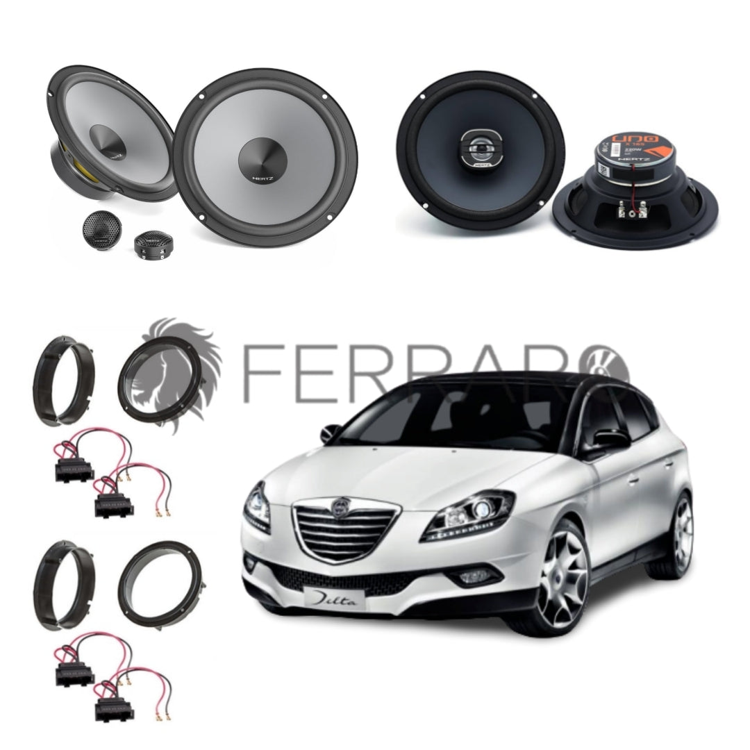 Hertz Kit 6 Casse, K 165, X 165, Ant/Post, Lancia Delta III dal 2008>