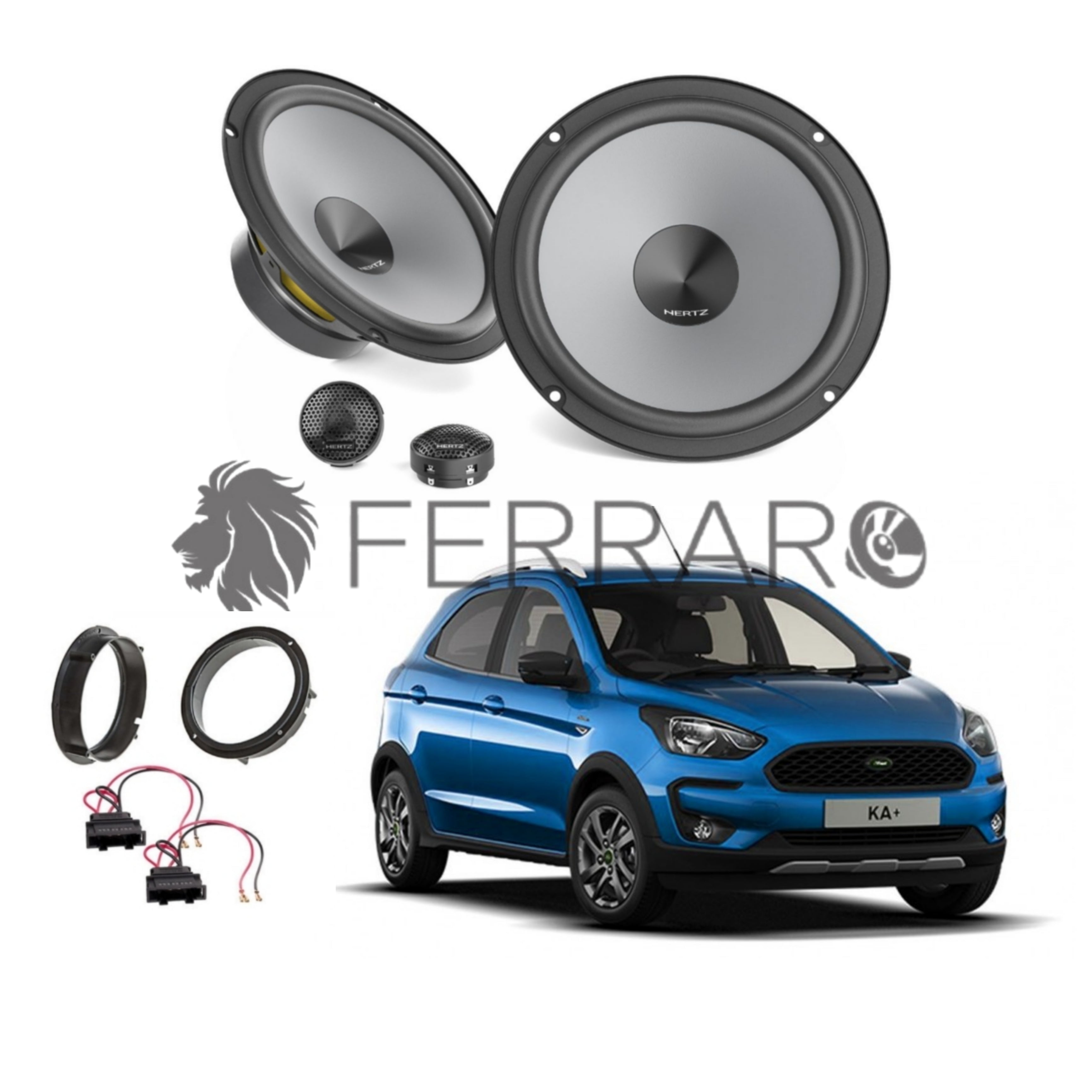 Hertz Kit 4 Casse, K 165, Anteriori, Ford KA+ dal 2016>
