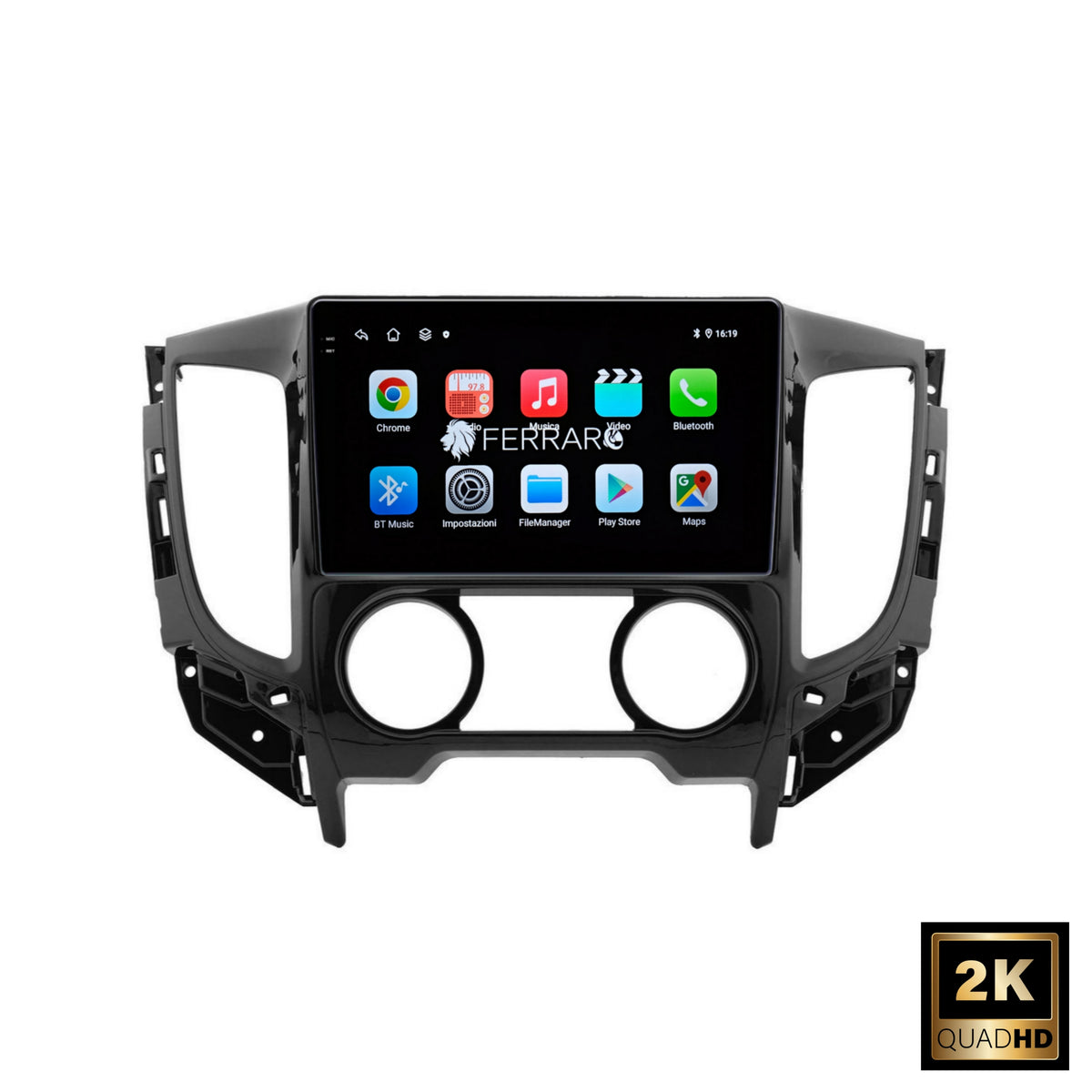 (PRENOTA) Autoradio per Fiat Fullback (2016-2019) 9" 2K, Android, Bluetooth, CarPlay, Android Auto, 12/256GB Ram