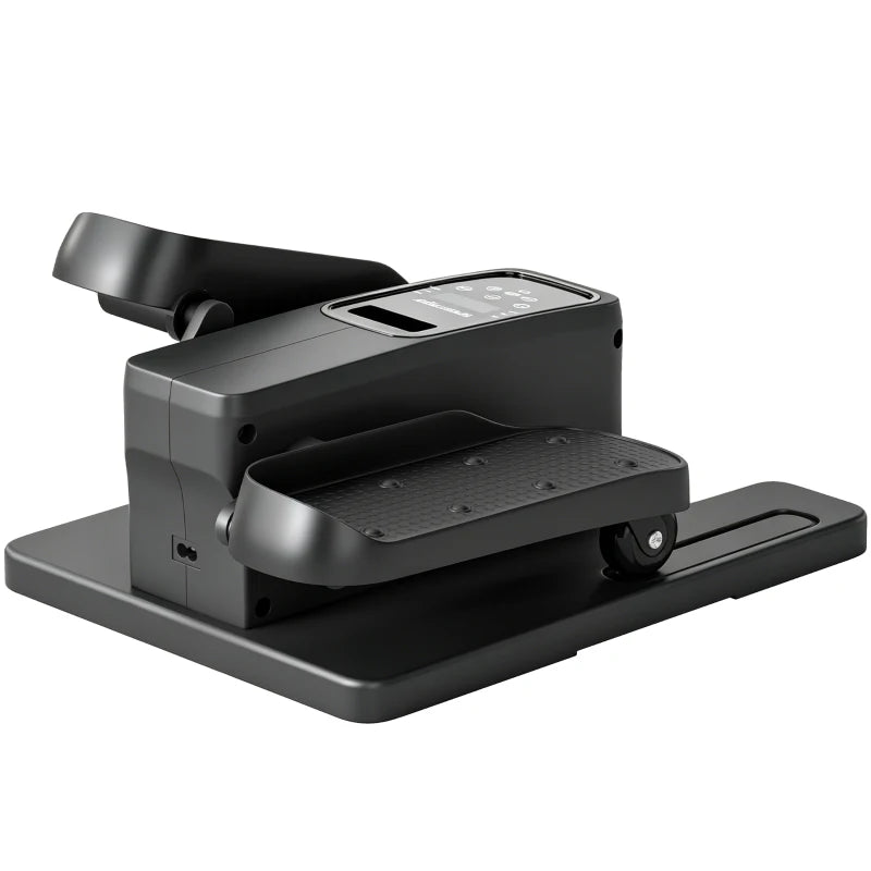 SPORTNOW Mini Ellittica da Scrivania, Manuale/Automatica, 12 Velocità Regolabili per Casa.