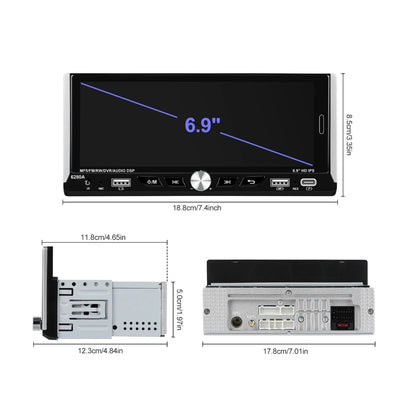 Autoradio per Ford Ka 6.9" (2008-2016) Android, Bluetooth, CarPlay, Android Auto, 2/32GB Ram