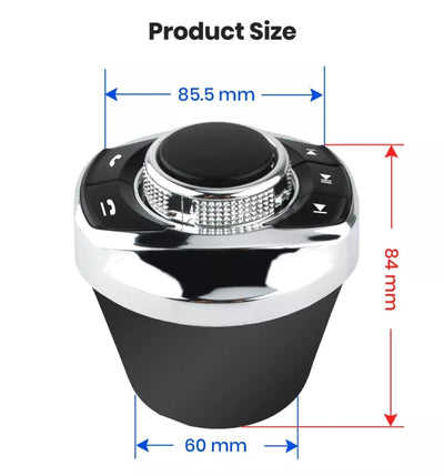 Steering Wheel Controls - Steering Wheel Control Button, Wireless for Universal Android Car Stereo, Cup Shape with LED Light