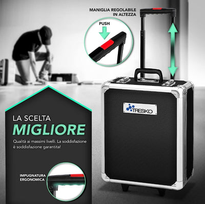 Mallette à outils - Mallette composée de 399 pièces | boîte à outils | porte-outils | ensemble d'outils | chariot à outils