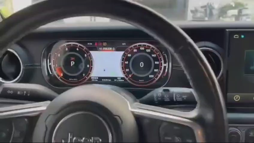 (PRENOTA) Virtual Cockpit 12.3" per Jeep Wrangler JL (2018-2023), HD Ultra, CarPlay e Android Auto