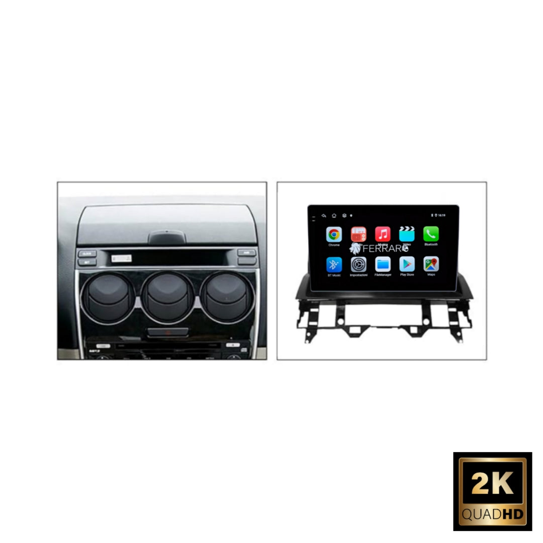 (PRENOTA) Autoradio per Mazda 6, Atenza GG1 10.1 2K, (2002-2008)Android, Bluetooth, CarPlay, Android Auto, 4/64GB Ram