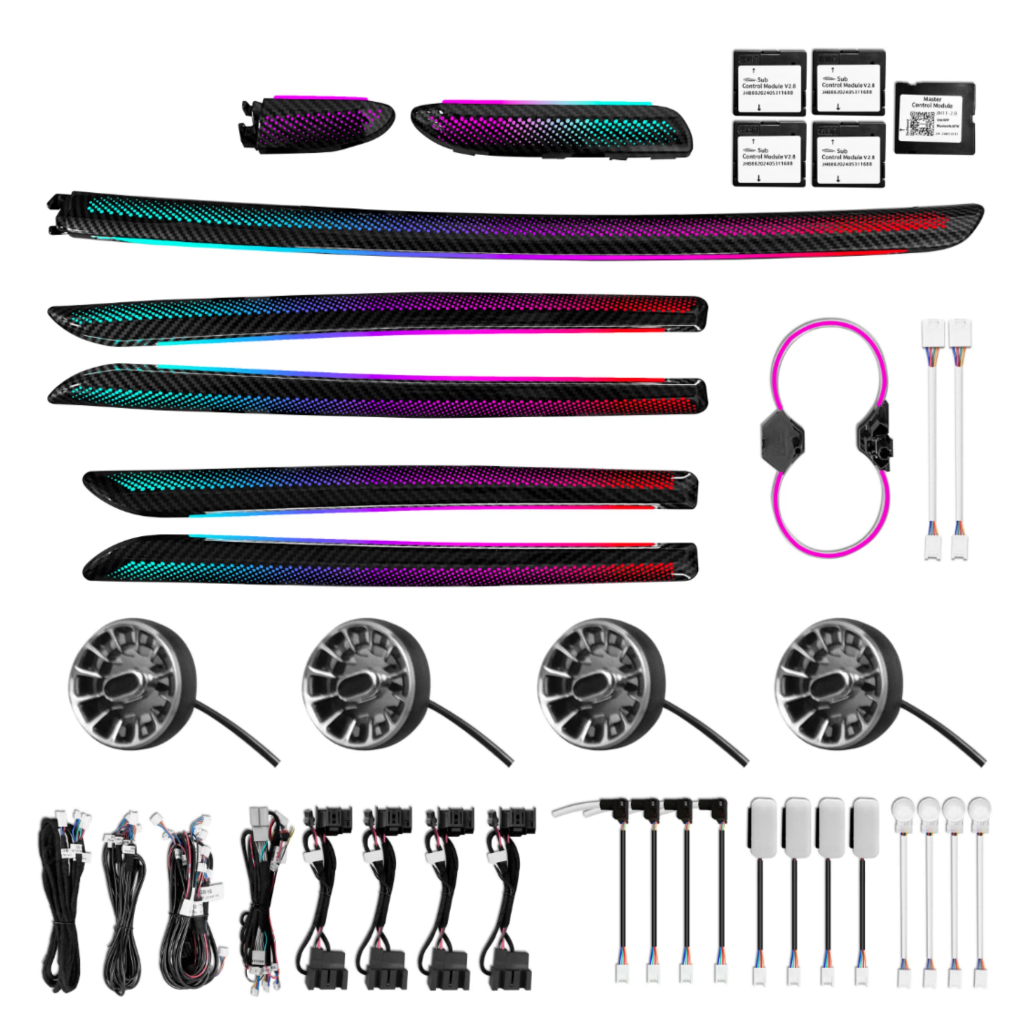 (PRENOTA) Ambient Light per Audi A3, S3, RS3 (2013-2020), 256 Colori, APP