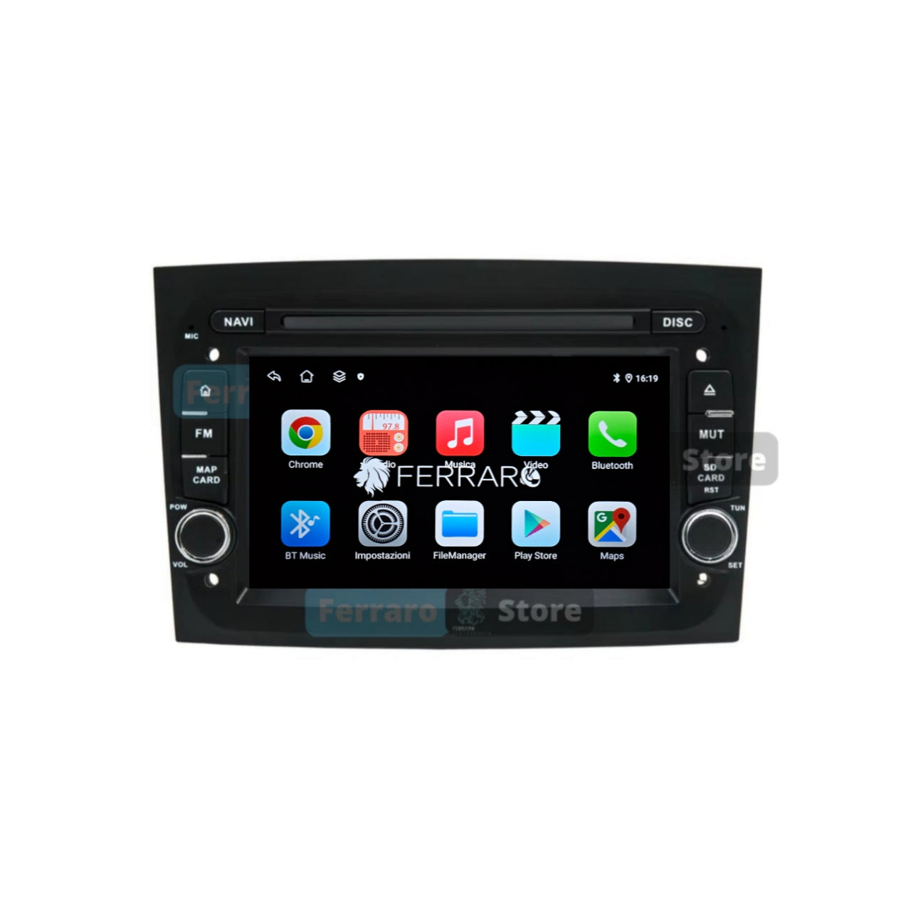 (PRENOTA)  Autoradio per Fiat Doblo 7" (2015-2023) Android, Bluetooth, CarPlay, Android Auto, 4GB/8GB Ram