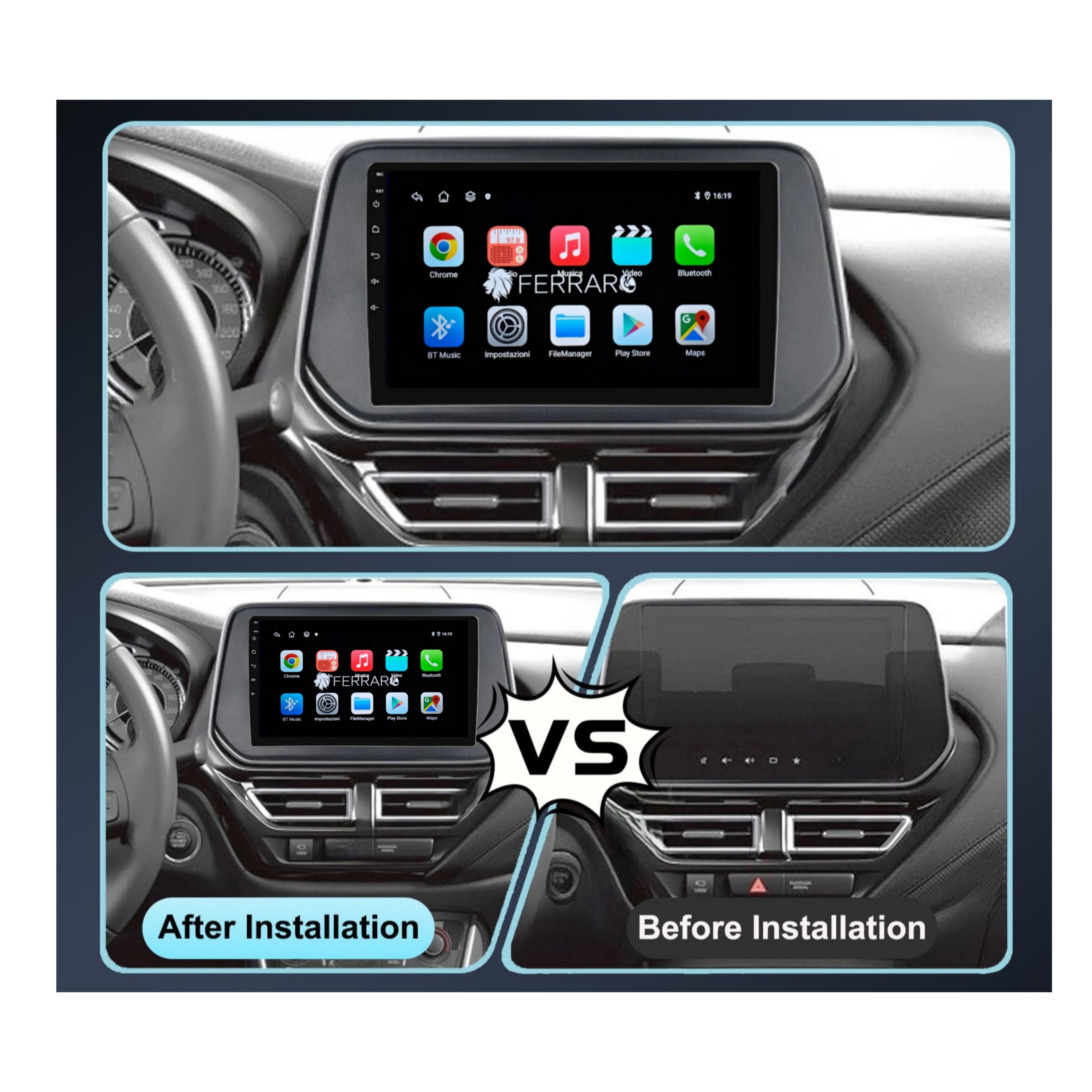(PRENOTA) Autoradio per Suzuki Across 9" (2020-2023) Android, Bluetooth, CarPlay, Android Auto, 2GB/4GB/6GB/8GB Ram